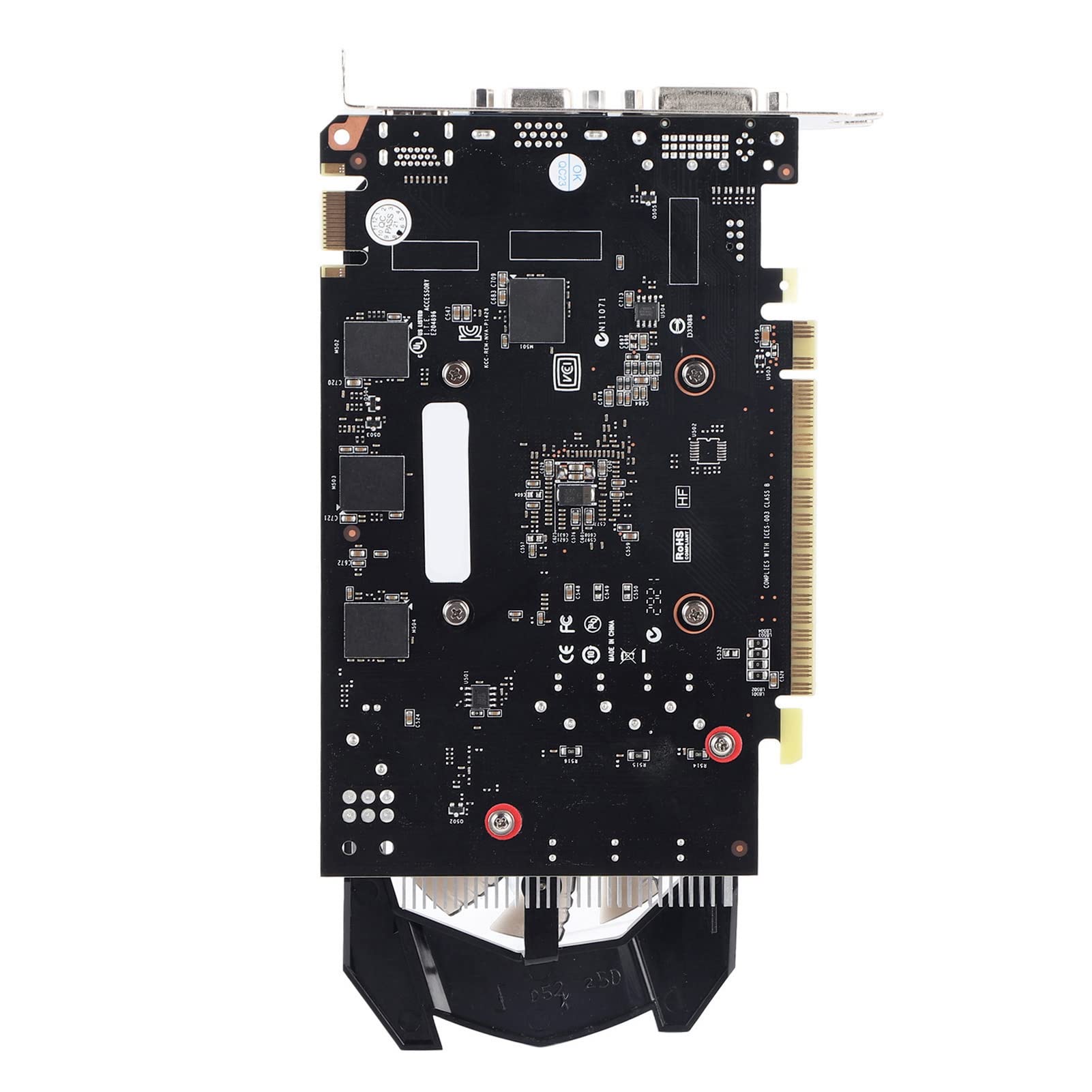 Yunseity GTX1050Ti Graphic Card, 4GB DDR5 128bit Gaming Graphics Card with Cooling Fan, 700MHz 3D API DirectX 12, PCI Express 2.0 Independent Desktop Video Card