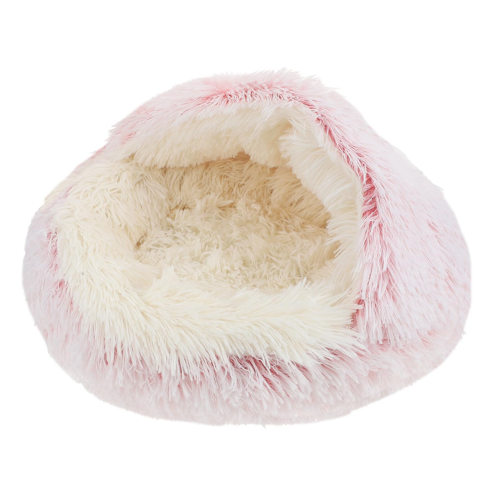 Nid d'hiver pour chat en flanelle moelleux tapis rose 40cm