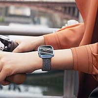 Vista 6 de Fullife Paquete de 6 fundas impermeables para Apple Watch Series 6/5/4/SE con protector de pantalla de vidrio templado, funda protectora completa