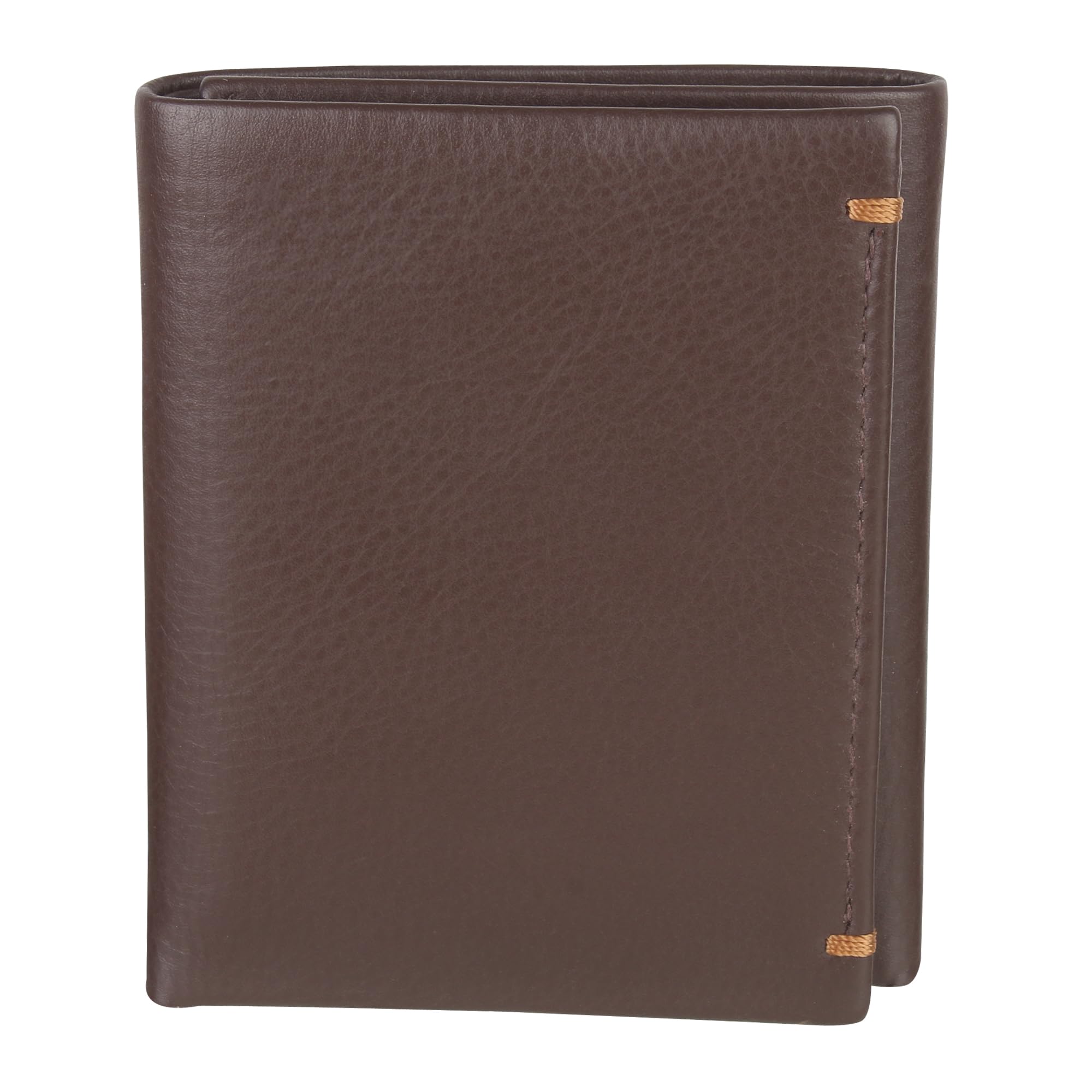 km turkish art KM Men Genuine Nppa Leather Wallet 3 fold with RFID Protected Technology 10 Card Slots (Brown)-picture-25