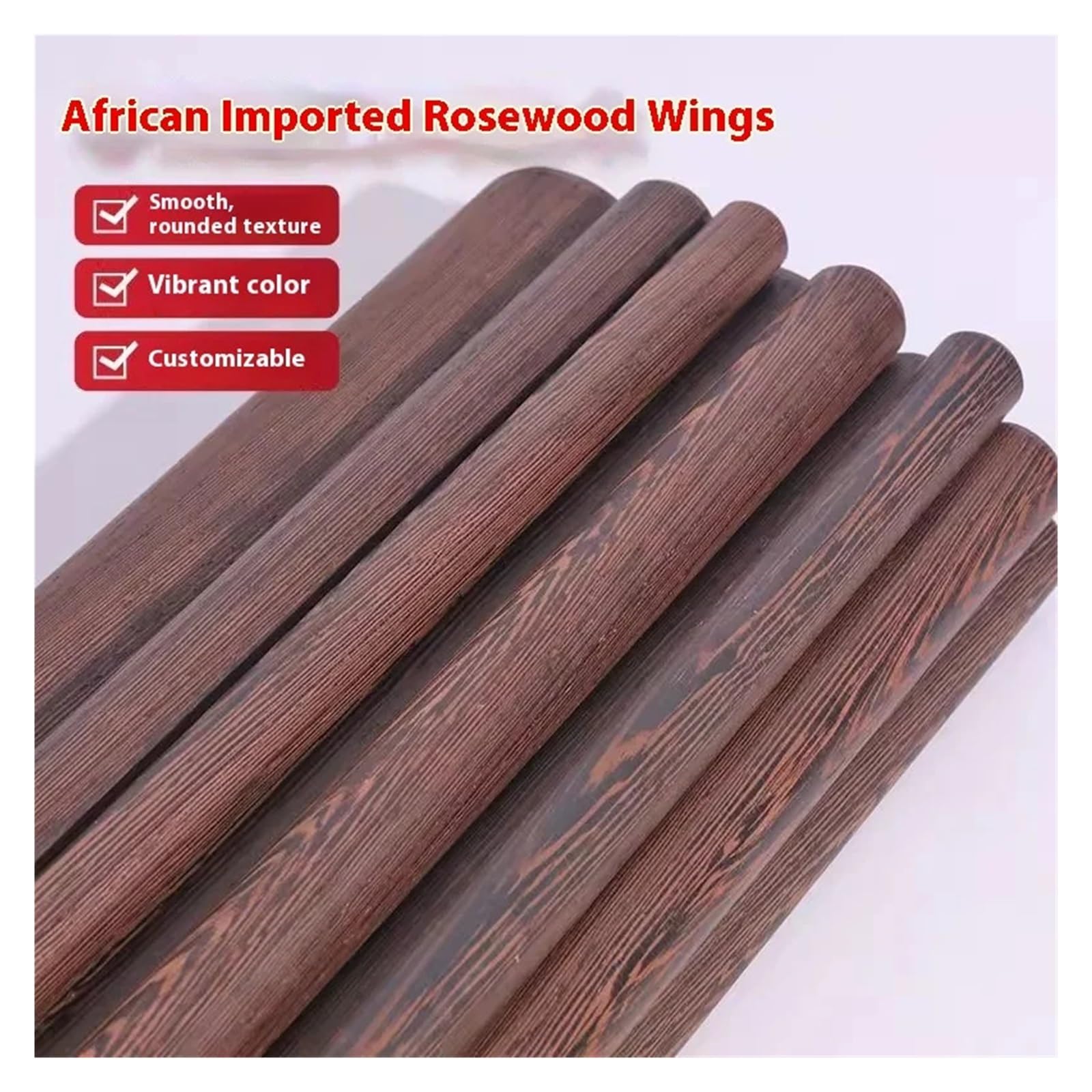 Palos De Madera Wood Round Rod Hard Natural Solid Wood Round Rod Handmade DIY Material Household Products(50x3cm 1pcs)