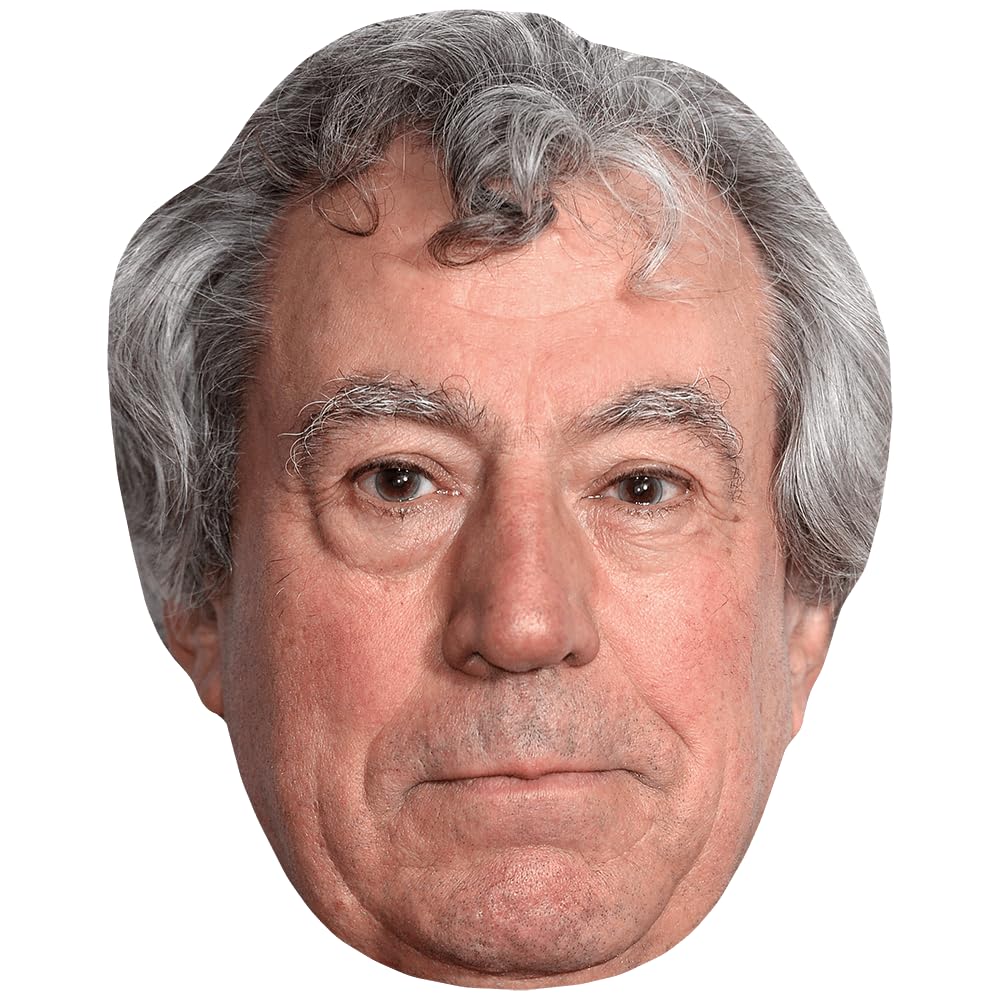 Terry Jones (Stubble) Celebrity Mask, Flat Card Face, Fancy Dress Mask