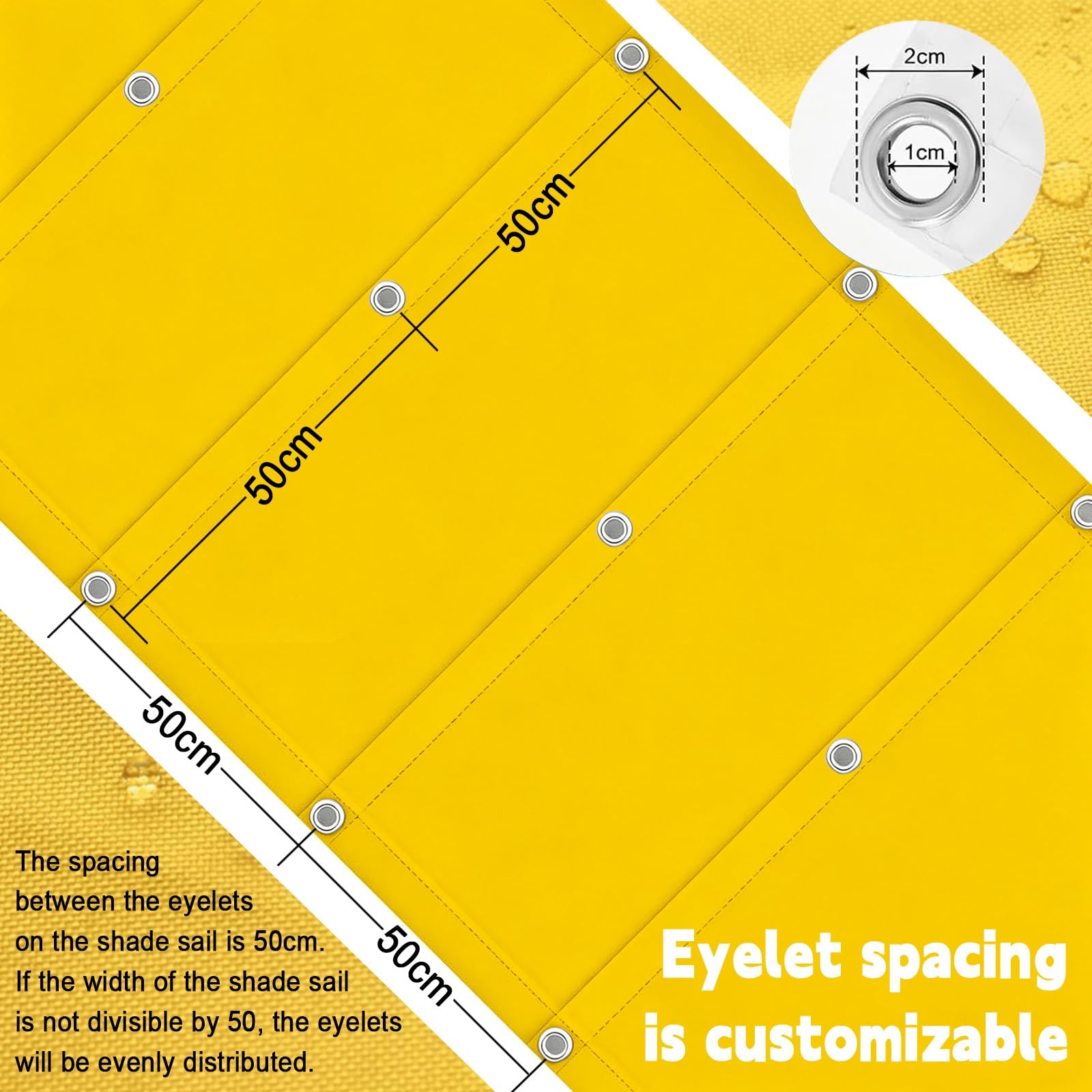 Einziehbare Welle Sonnensegel 3 x 3.5 m Pergola, Wasserabweisend Einziehbar Welle Überdachung, Uv-Schutz 50+, Wetterfest, Sonnenschutz für Garten Pergola Balkon Terrasse, Gelb