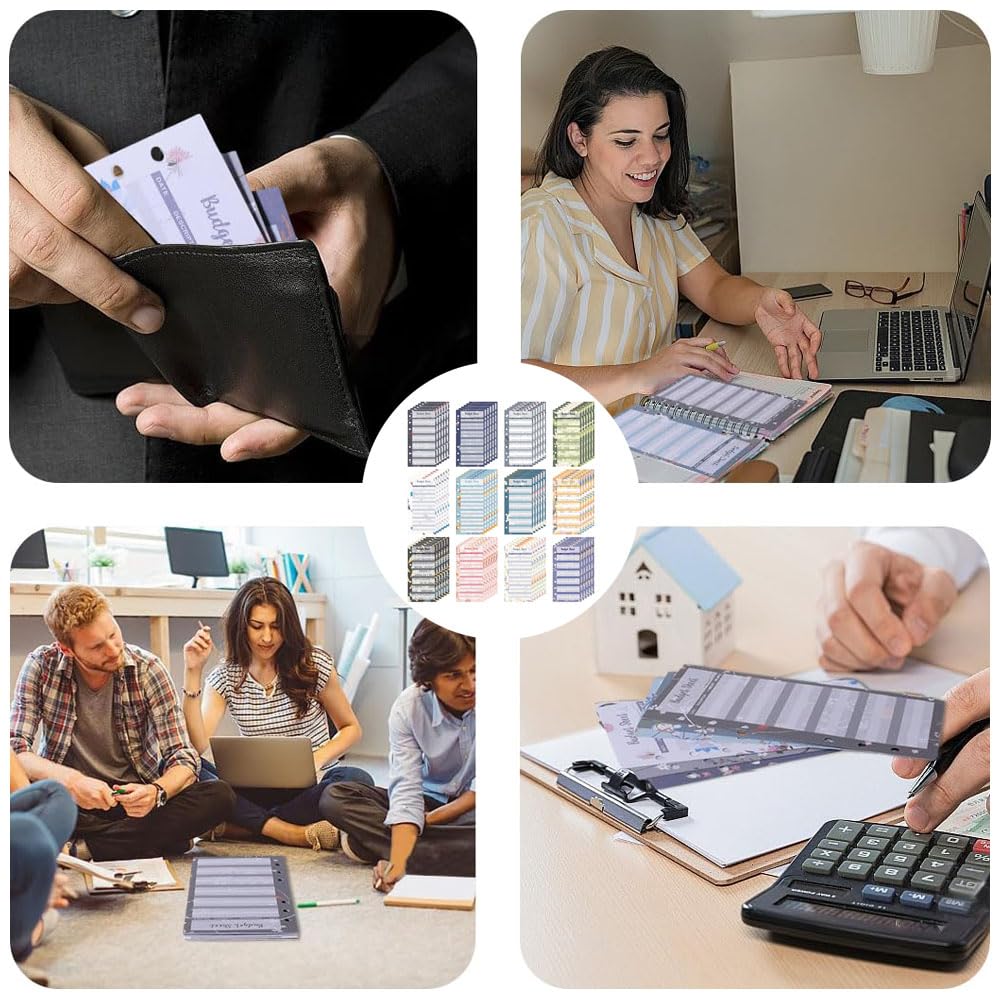 Planificateur de Budget A6 72 Feuilles Mensuel Recharges Papier 6 Trous Organisateur