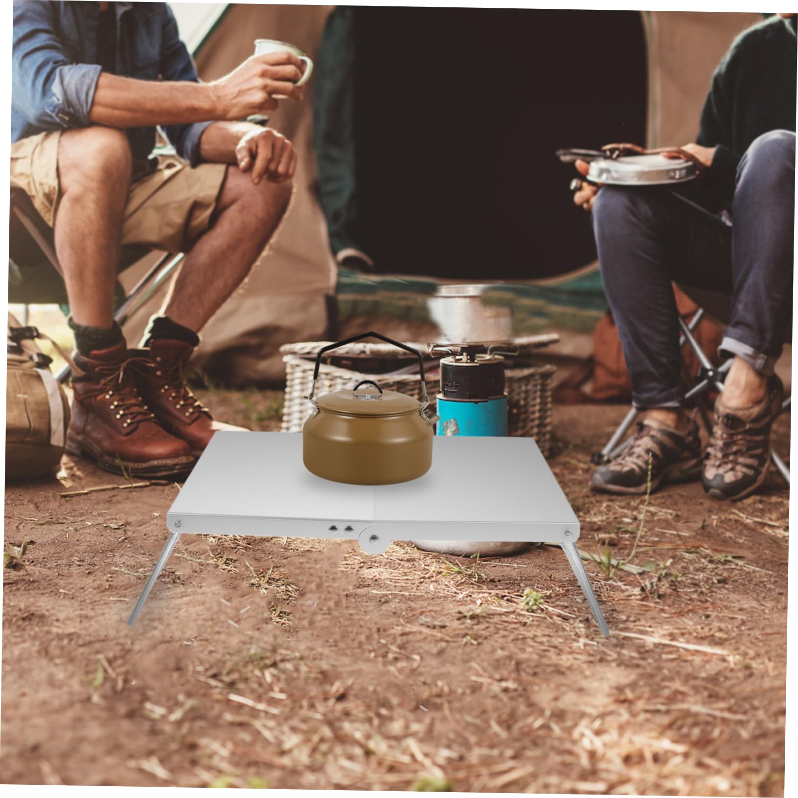 Toyvian Tavolo Mini per Attività Outdoor per Picnic e Barbecue Facile Trasportare e Riporre Tavolo Portatile per Spiaggia