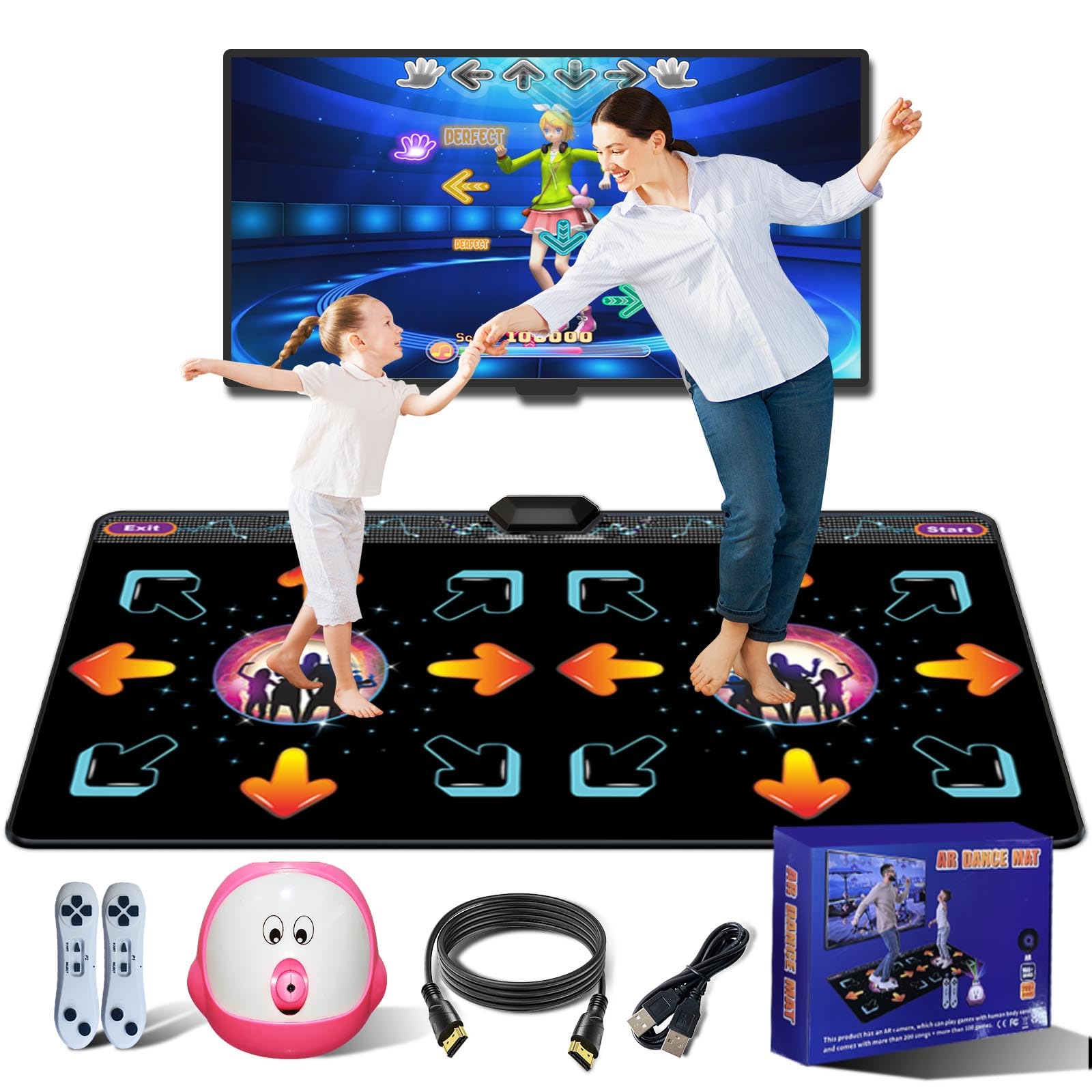 Amazon.com: YRPRSODF Dance Mat for Kid & Adult, Double Dance Mats