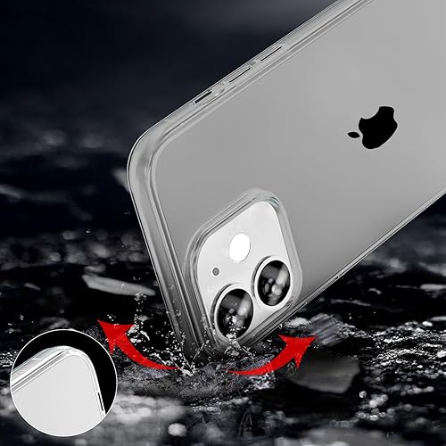 Vista 182 de TENOC Funda para teléfono compatible con iPhone 13 Pro Max, funda transparente a prueba de golpes protectora delgada para 6.7 pulgadas
