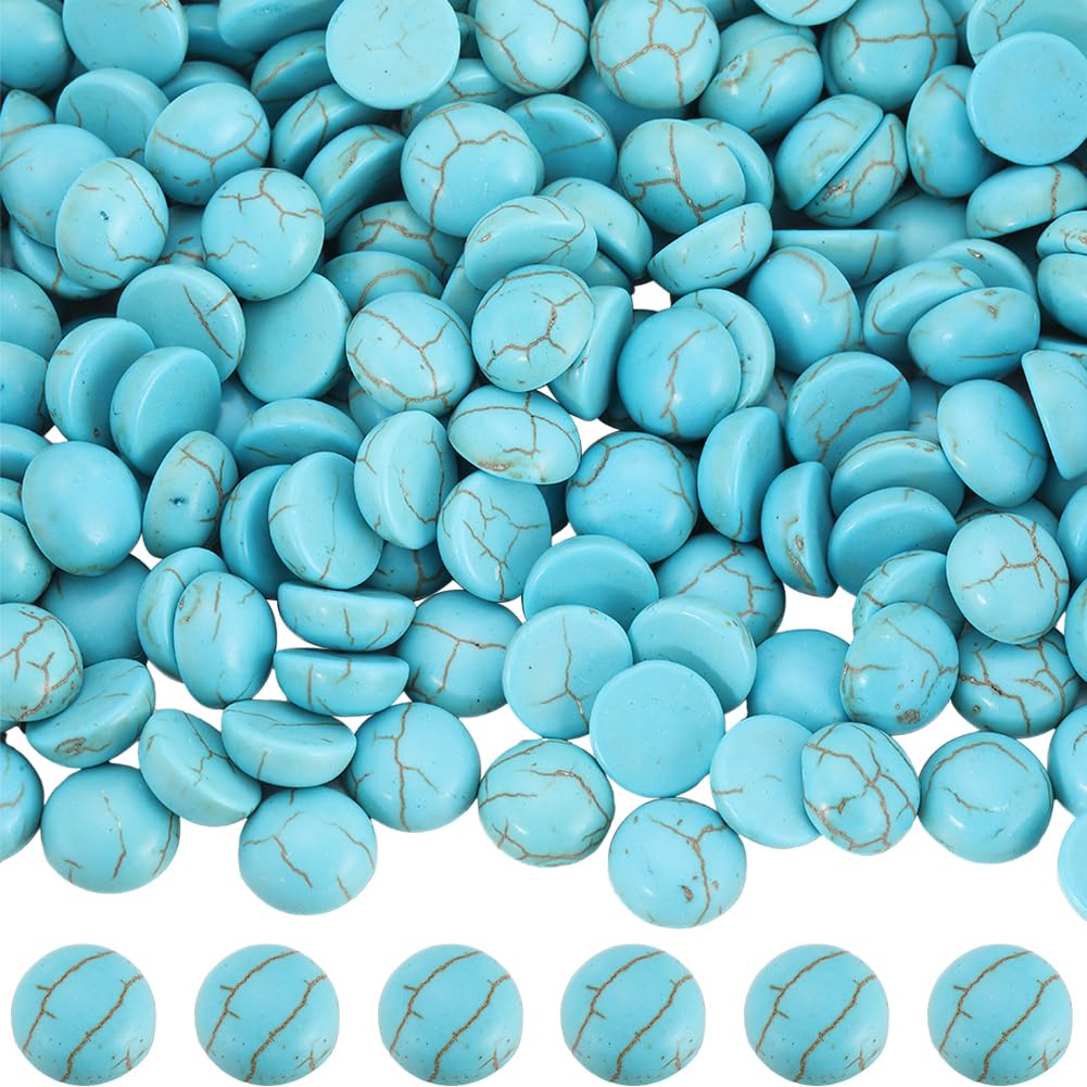 Cabochons en turquoise de 10mm pour fabriquer vos bijoux d'été bohèmes