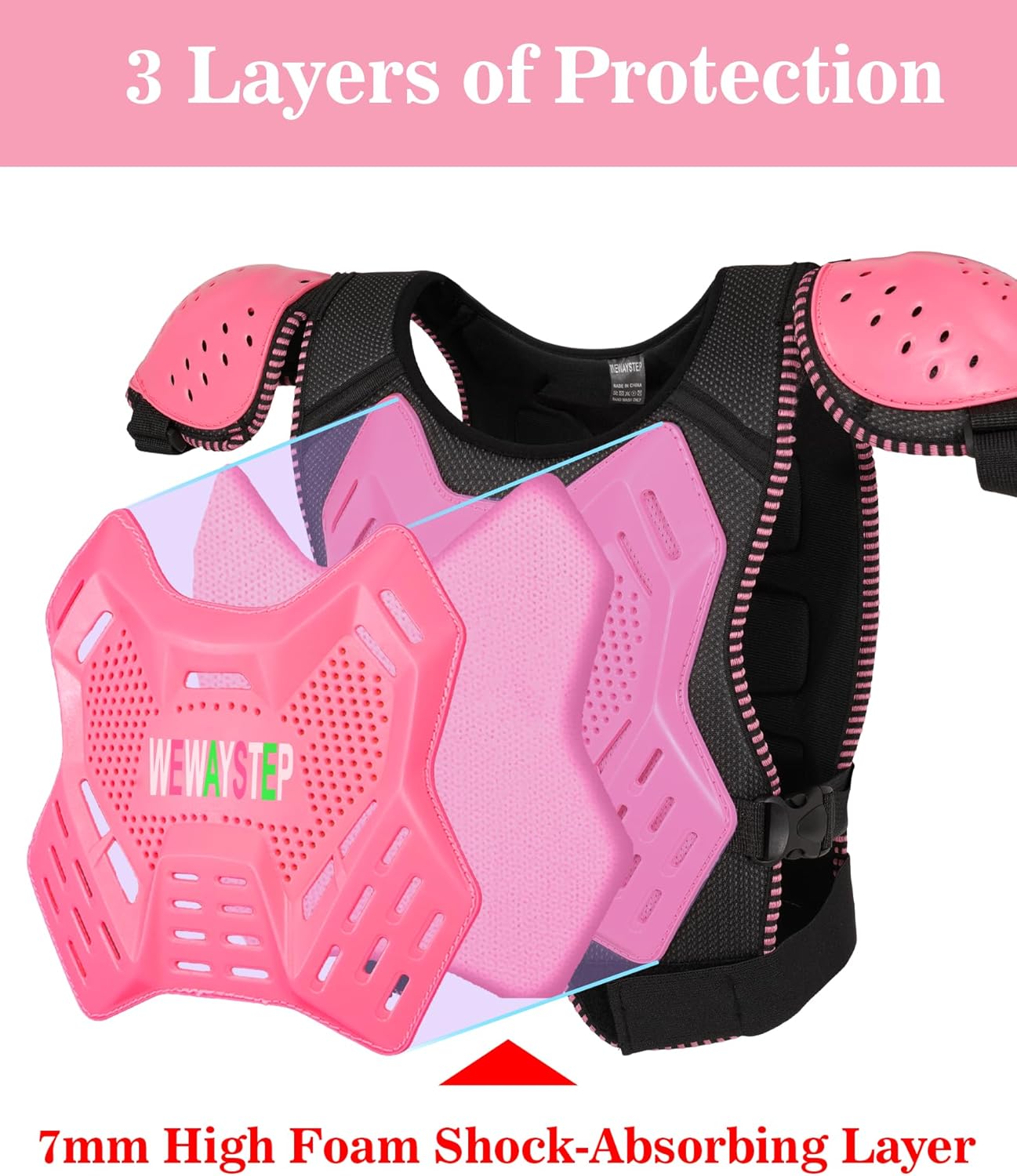 Kids Dirt Bike Gear- Motorcycle Protective Gear Chest Protector Youth Motocross Gear Body Armor Vest Knee Guards and Elbow Full Body Protection Suit - Image 2