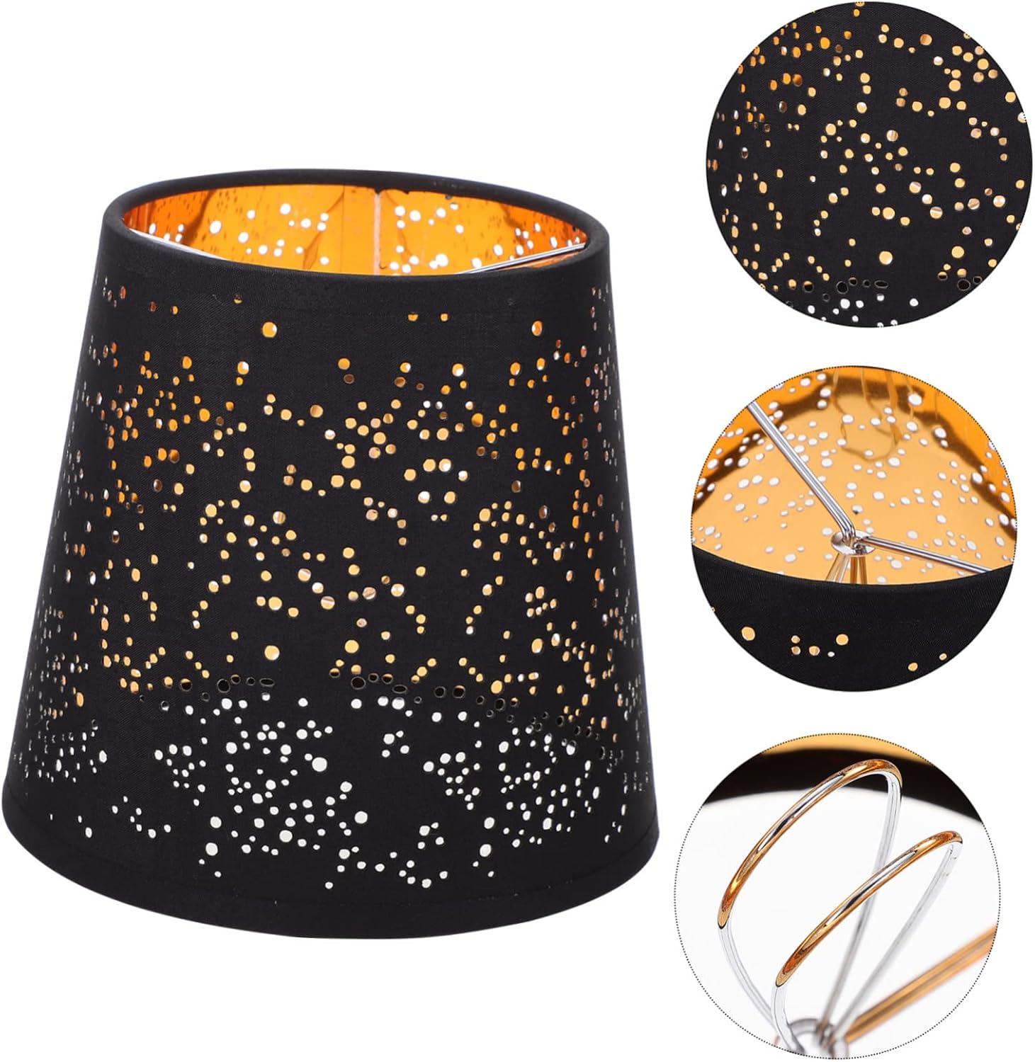 Fabric Lampshade Clip on Lamp Shades Screw Chandelier Wall Lamp Small Shades Clip on Bulb Floor