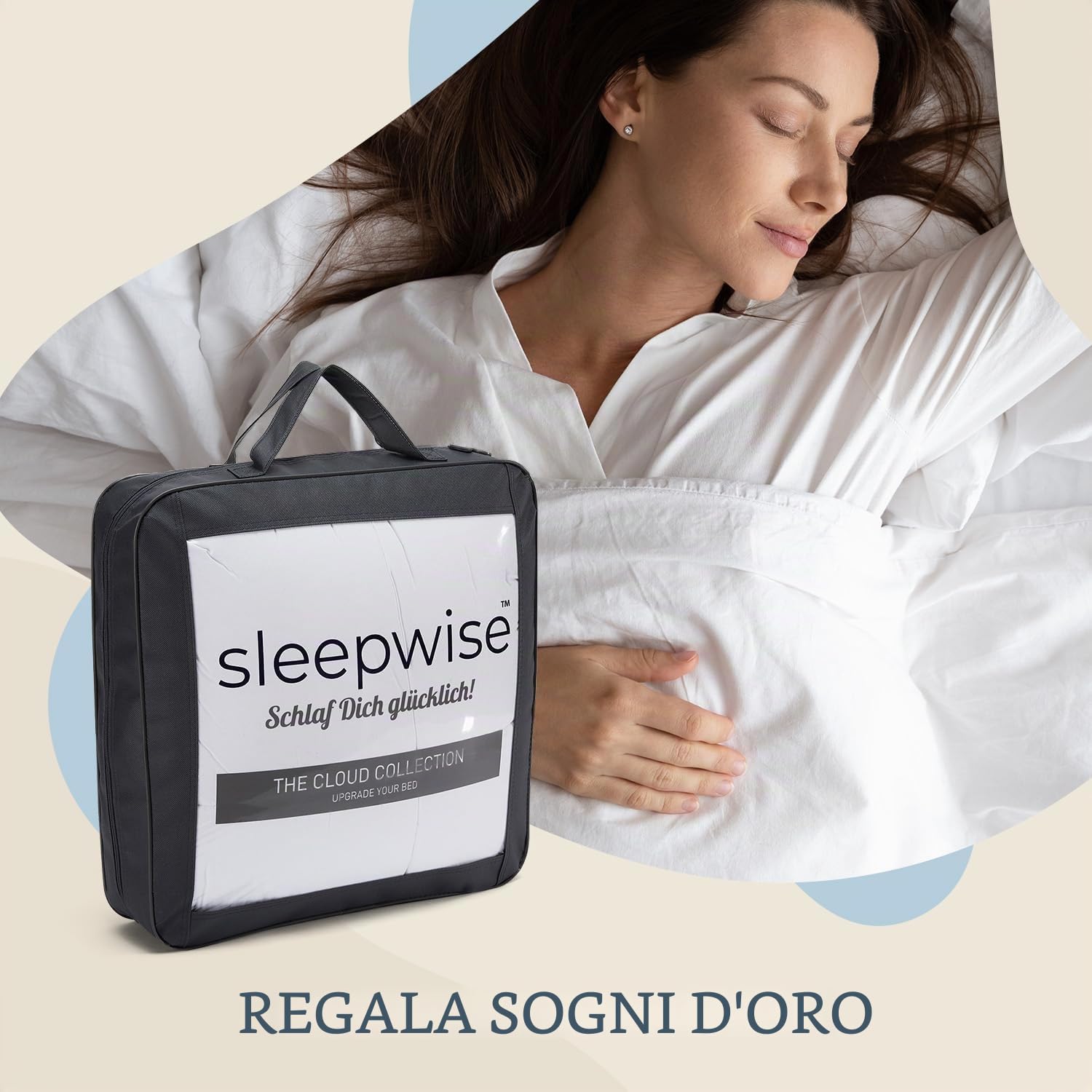 Sleepwise piumone 240x220 Estivo, Certificato Oeko-Tex, per Chi soffre di allergie, piumone Traspirante e Accogliente