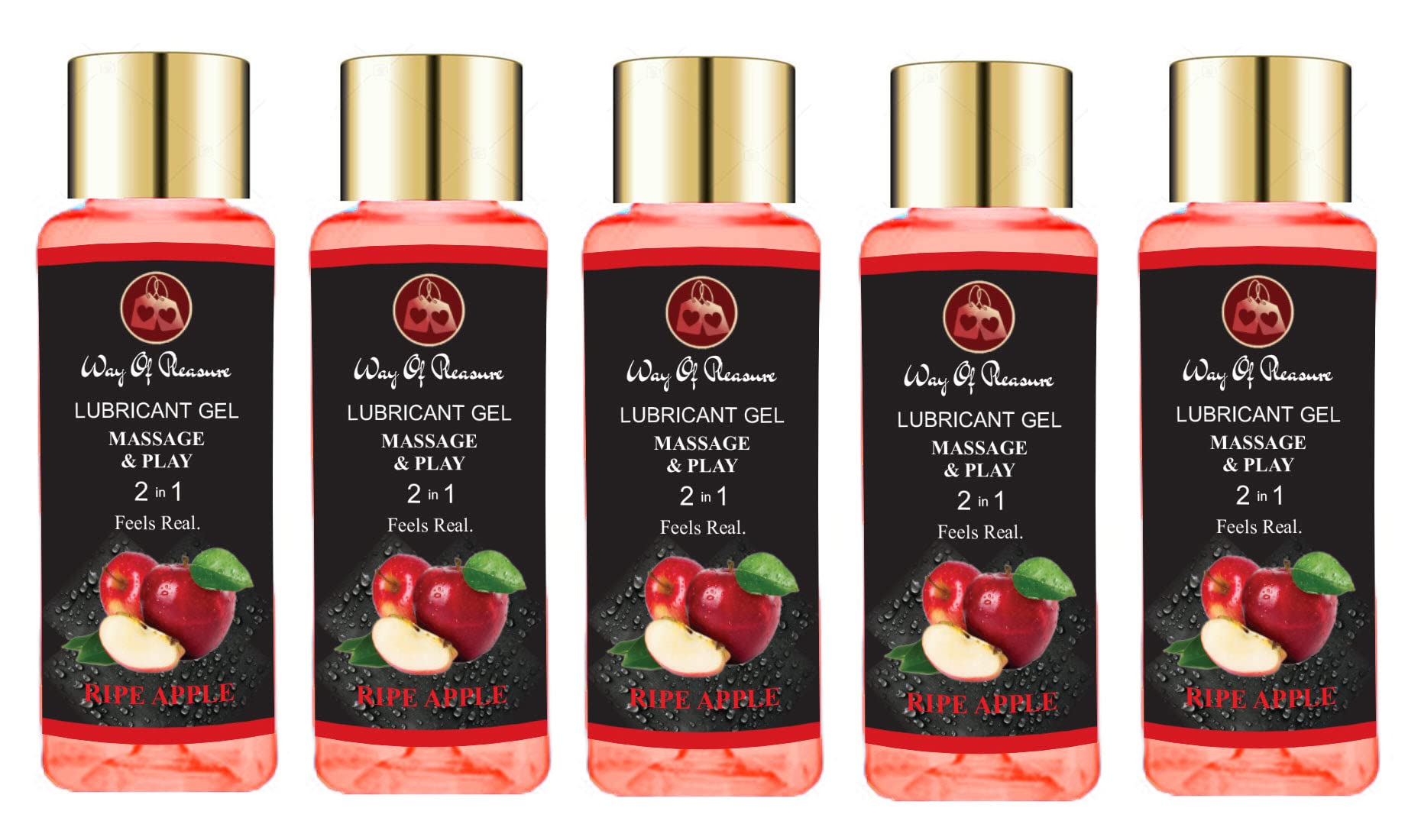 Way Of Pleasure Lube Massage & Lubricant Gel For Men & Women Water Based Lube, Skin Friendly, Paraben Free, Non-Sticky And Smooth Experience, Ripe Apple Flavour, Pack Of 5-picture-20