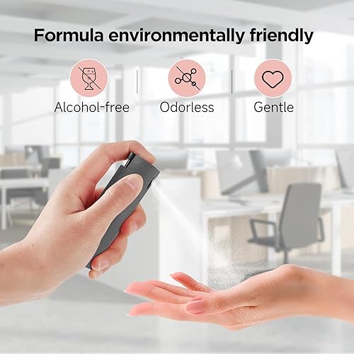 Miniatura 5 de YTT Limpiador de pantalla, todo en uno spray y paño limpiador, con carcasa protectora transparente para todas las pantallas de teléfonos, portátiles