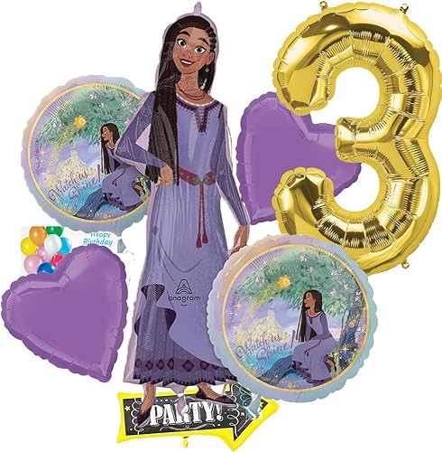 Anagram Disney - Colección temática de ramo de globos de papel de aluminio, accesorio de fiesta, multicolor, con licencia oficial de Amscan Balloons