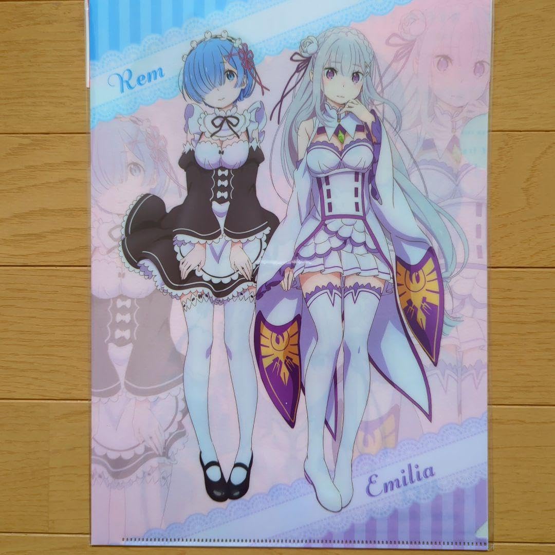 ⚡非売品/新品未使用⚡リゼロ エミリア レム 店舗購入特典 クリアファイル ⚡非売品/新品未使用⚡リゼロ エミリア レム 店舗購入特典 クリア