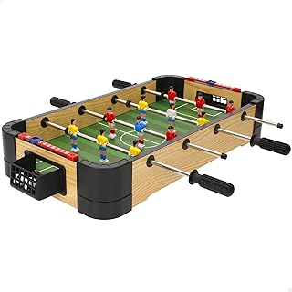 ColorBaby CB Games - Futbolín Mesa, Cuerpo plástico Resistente, 12 Jugadores, con marcadores manuales, para 2 Personas, Futbolines para niños, Fútbol niño, Juguetes 6 años (39527)