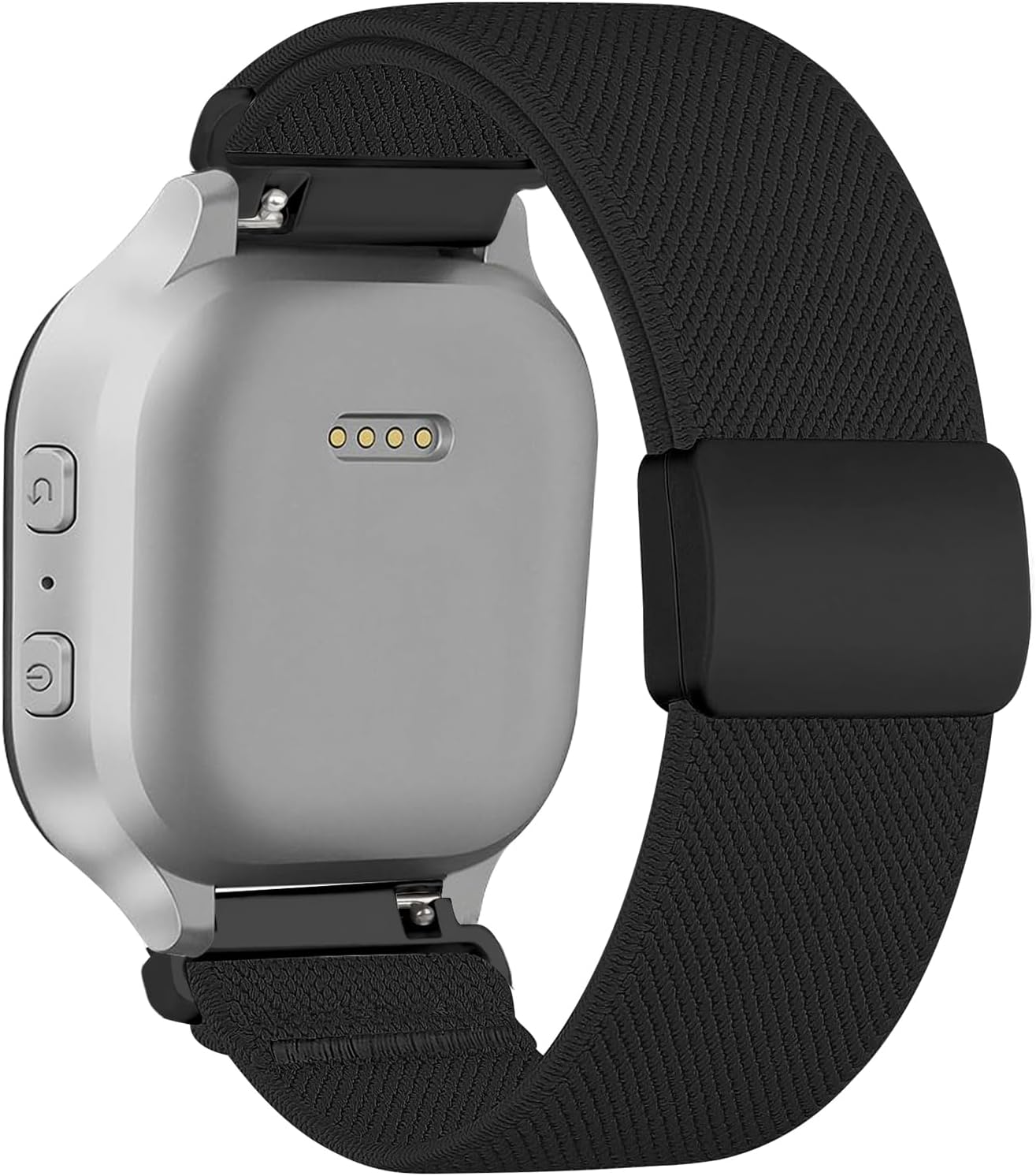 Stretchy Bands for Gizmo Watch Band for Kids Compatible with Gizmo Watch 3 2 1/ Gabb Watch 3 2 1/ SyncUP/Cosmo JrTrack Watch, Soft Breathable Nylon Stretch Strap with Magnetic Clasp for Boys and Girls