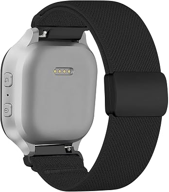Stretchy Bands for Gizmo Watch Band for Kids Compatible with Gizmo Watch 3 2 1/ Gabb Watch 3 2 1/ SyncUP/Cosmo JrTrack Watch, Soft Breathable Nylon Stretch Strap with Magnetic Clasp for Boys and Girls