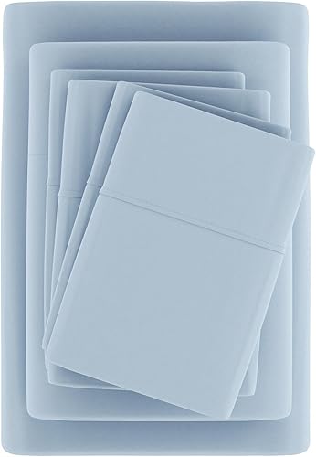 Miniatura 7 de Linen Market Juego de sábanas de 6 piezas, azul claro, individual XL