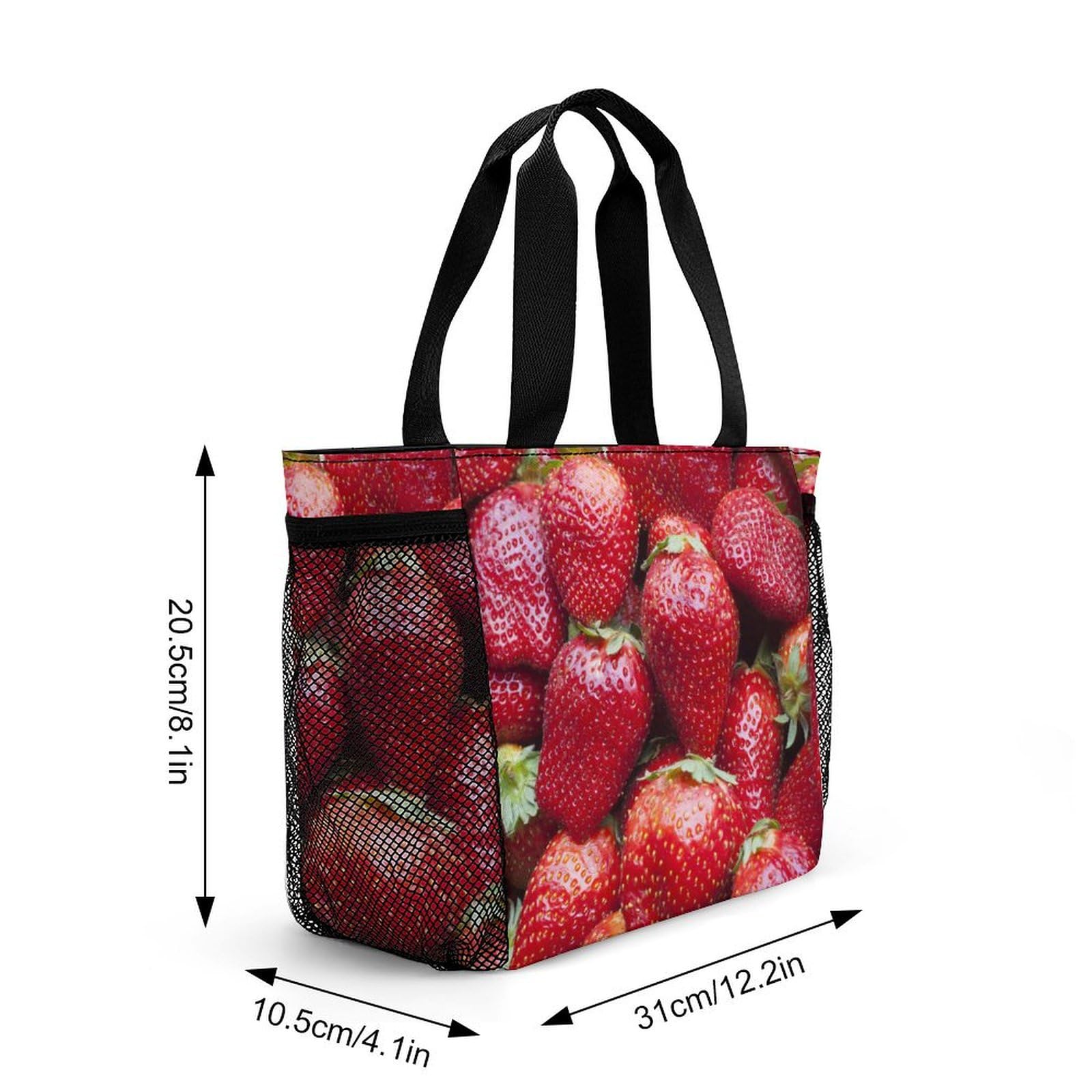 【オーダー受付中】ハンドメイド☆いちご柄 お弁当袋&コップ袋セット いちご柄セット【お弁当袋、コップ袋2枚、3点セット】 - メルカリ