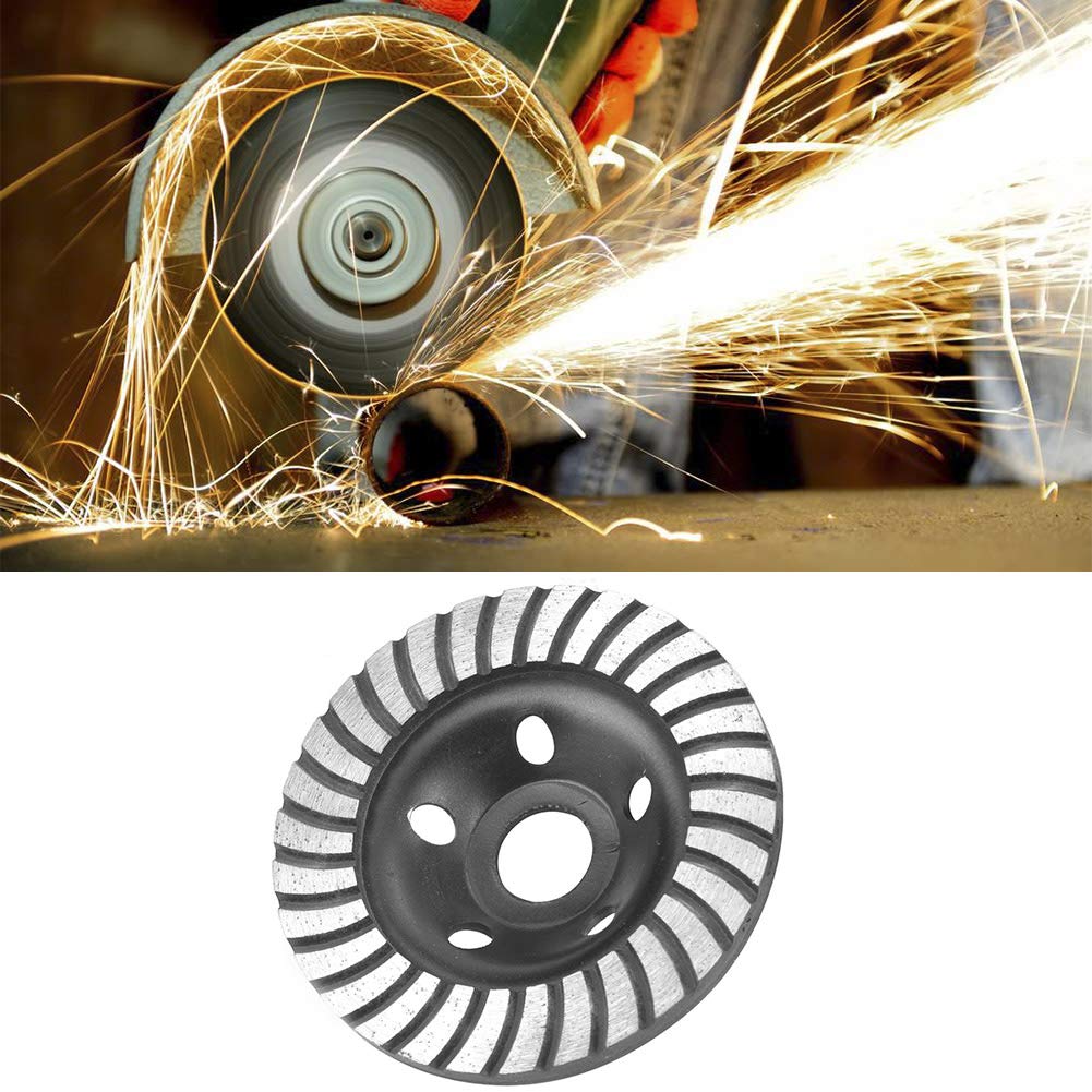 Molinillo de Disco 115mm para Corte y Pulido de Mármol Hormigón Piedra - Herramienta Trabajo Pesado con Disco Diamante Renovación Construcción
