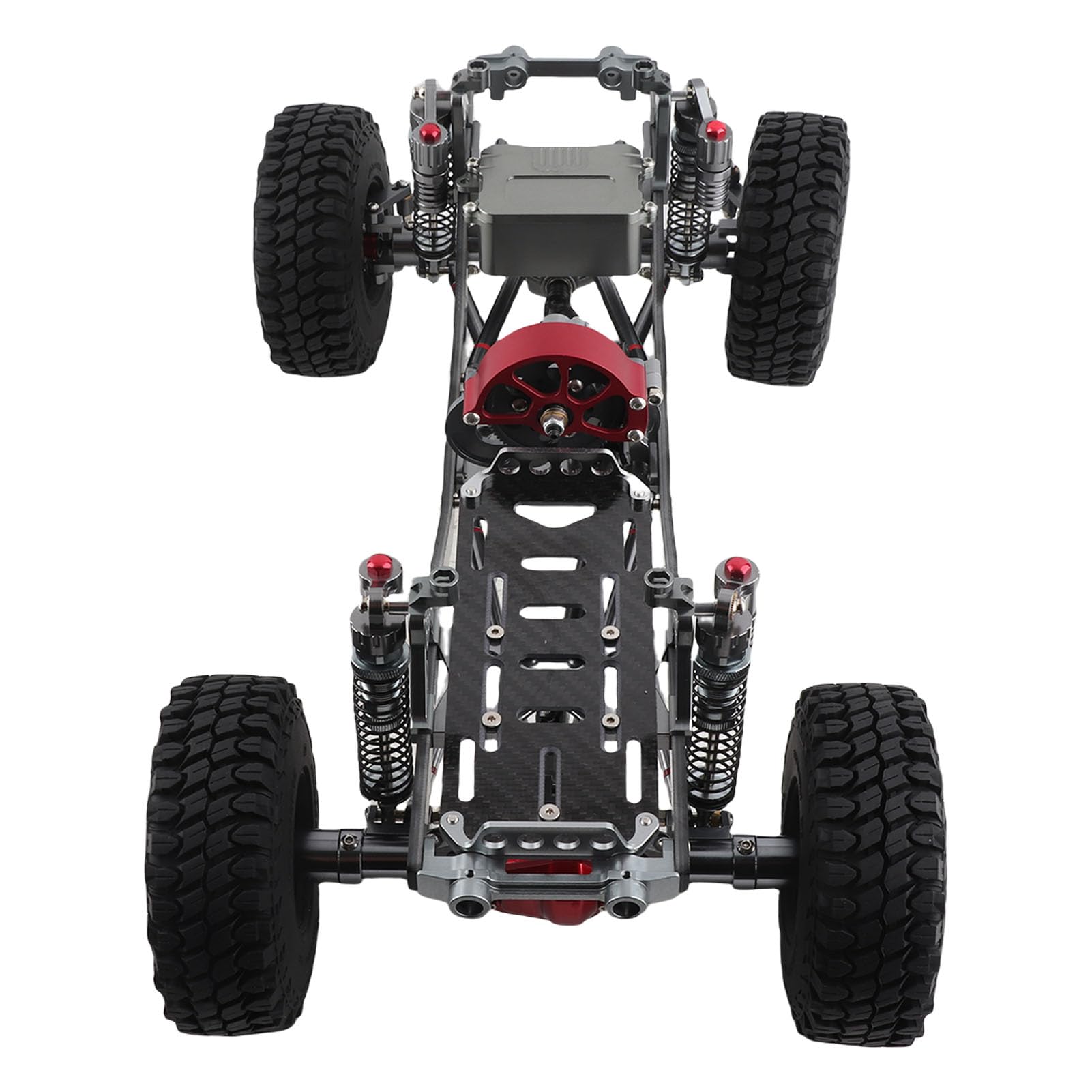 Zestaw ramy samochodu RC ze stopu aluminium z włókna węglowego z oponami, zestaw rozstaw osi 313mm dla AXIAL SCX10