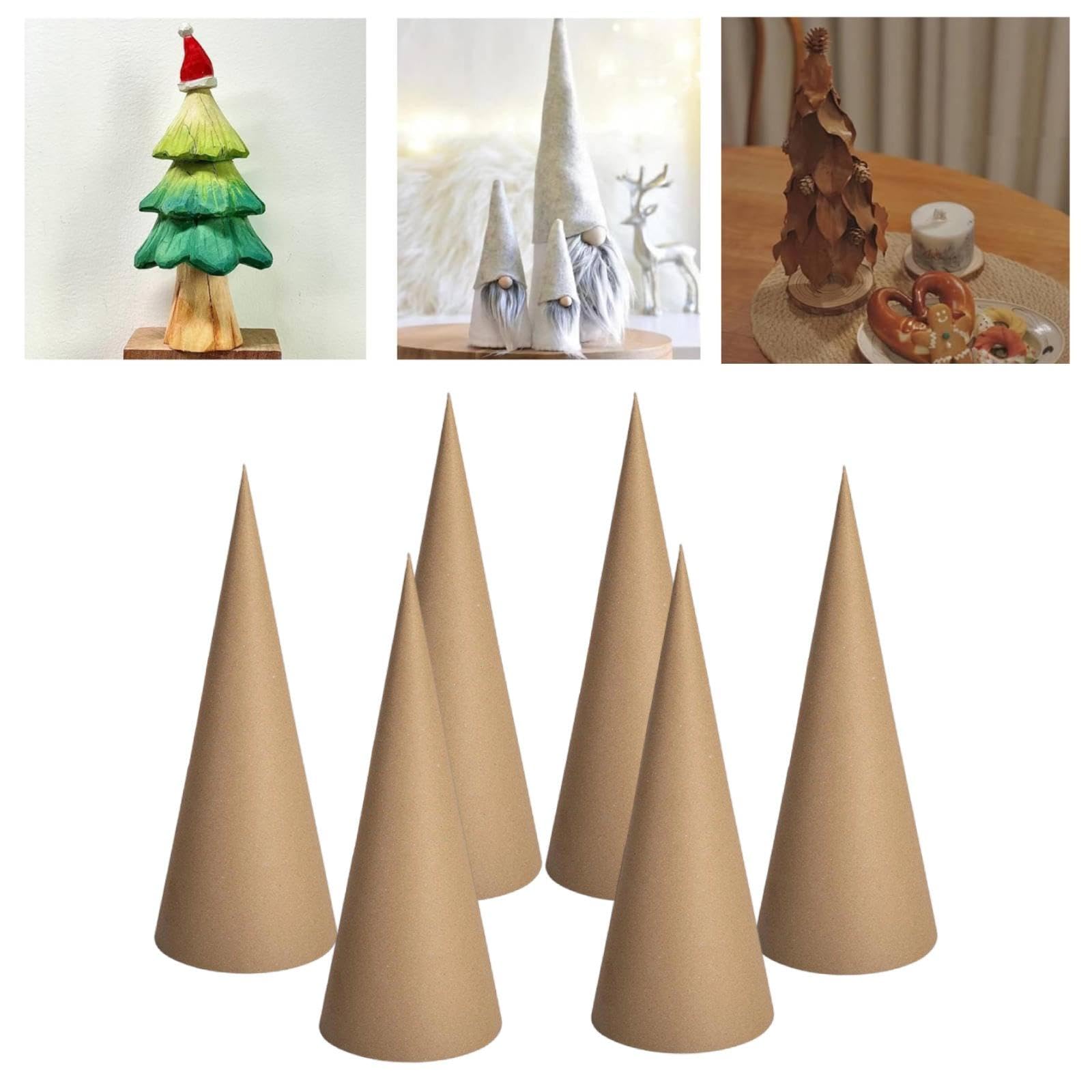 F Fityle 6 carta con base aperta per lavori creativi fai da te, decorazioni per albero di Natale, scrapbooking, cappelli per feste di, 30 Cm