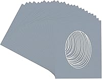 Vista 221 de CountryArtHouse Marco ovalado verde cazador de 5 x 7 pulgadas, sin ácidos, con núcleo blanco, corte biselado para fotos de 4 x 6, se adapta a marcos