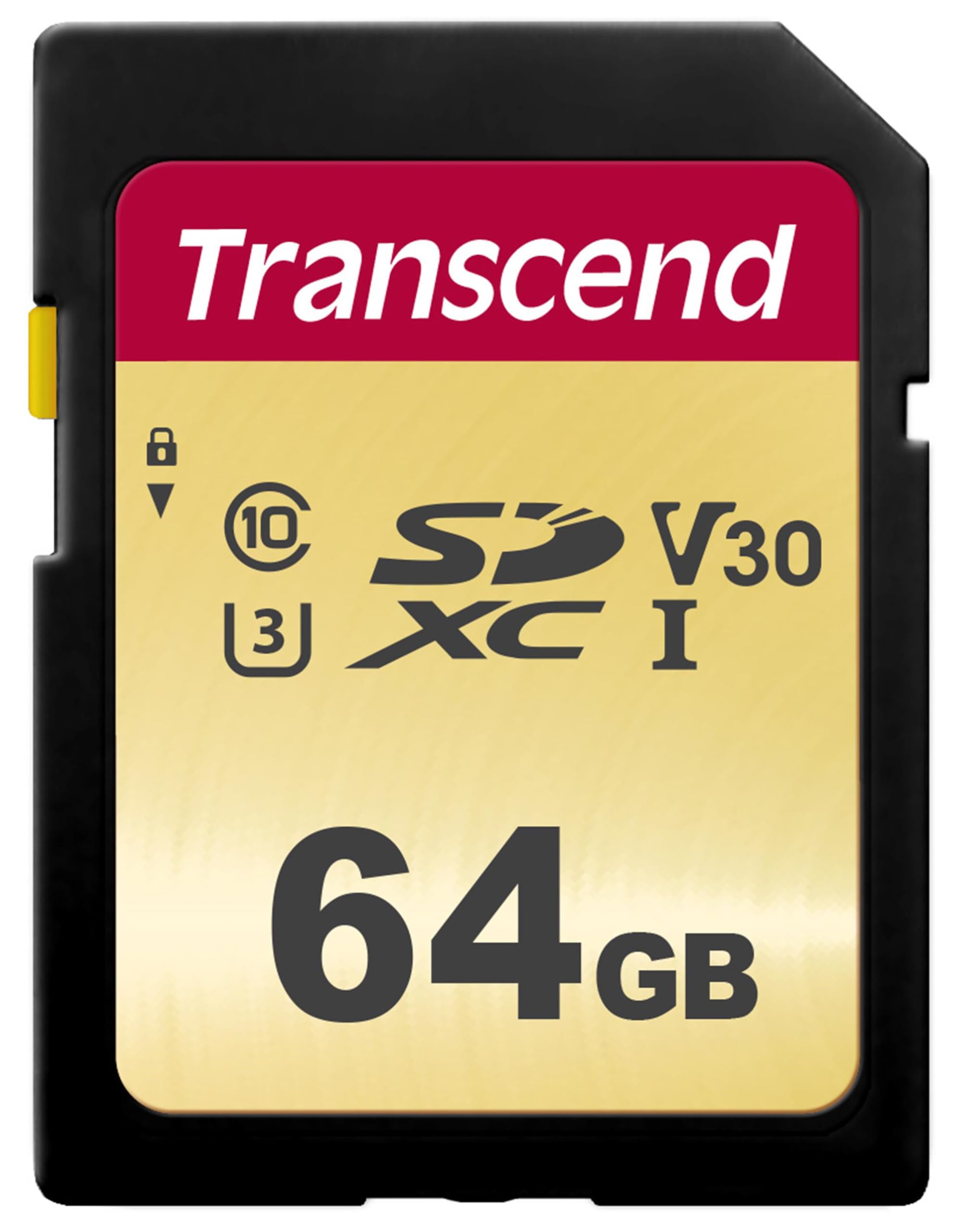 Transcend SDC500S - Tarjeta de memoria SDXC (64 GB) color dorado