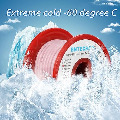 Vista 157 de Bntechgo 18 alambres de silicona suave y flexible, silicona resistente a altas temperaturas, altamente eficiente 18 AWG calibre, 150 hilos