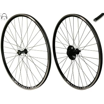 Redondo 28 Inch Wheel Set VR + HR Rim Black + 9 Speed Cassette