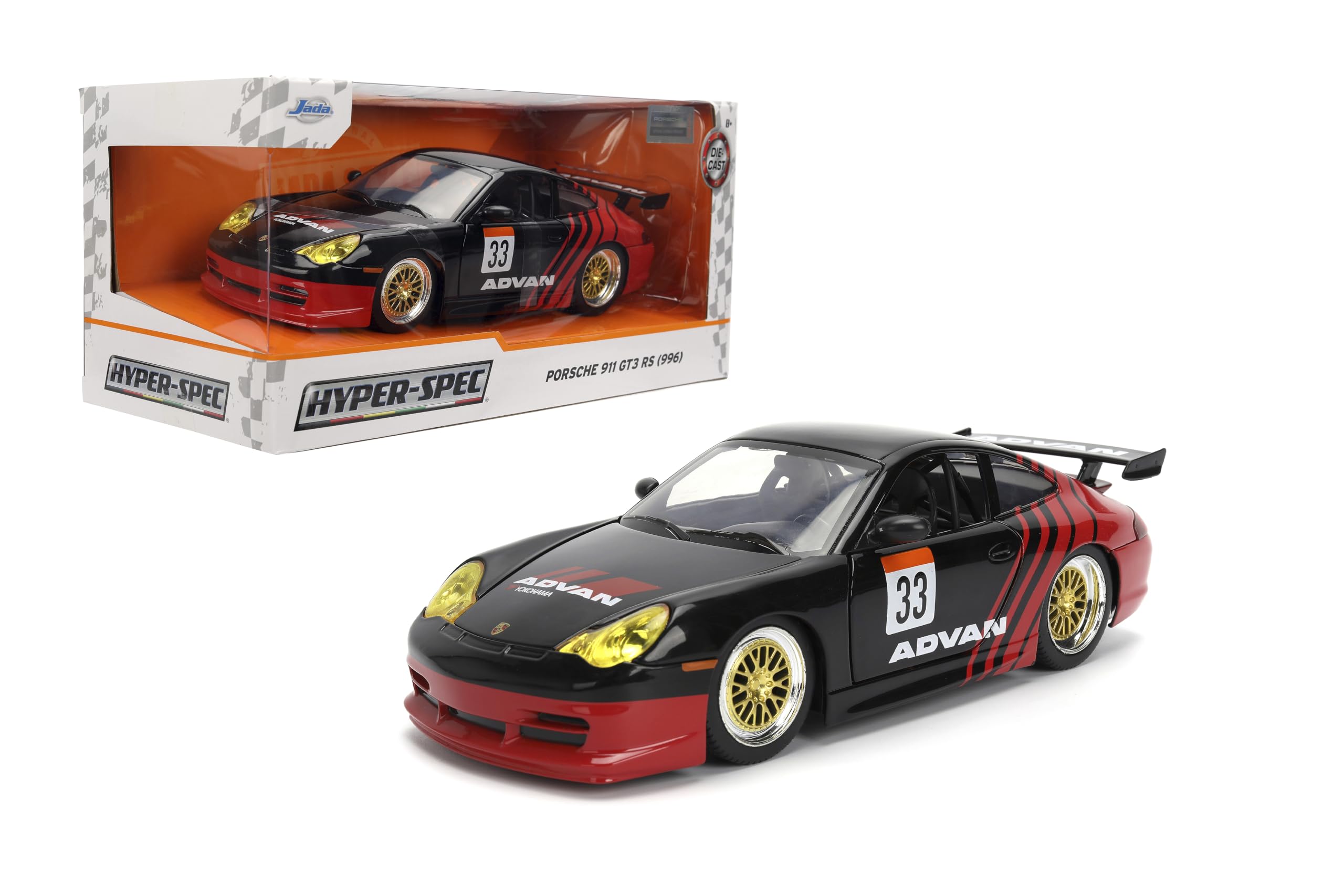 Amazon.com: Jada Toys Hyper-Spec 1:24 Porsche 911 GT3 RS(996) Die