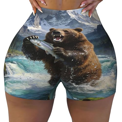 Women's High Waist Workout Shorts Tummy Control Athletic Shorts for