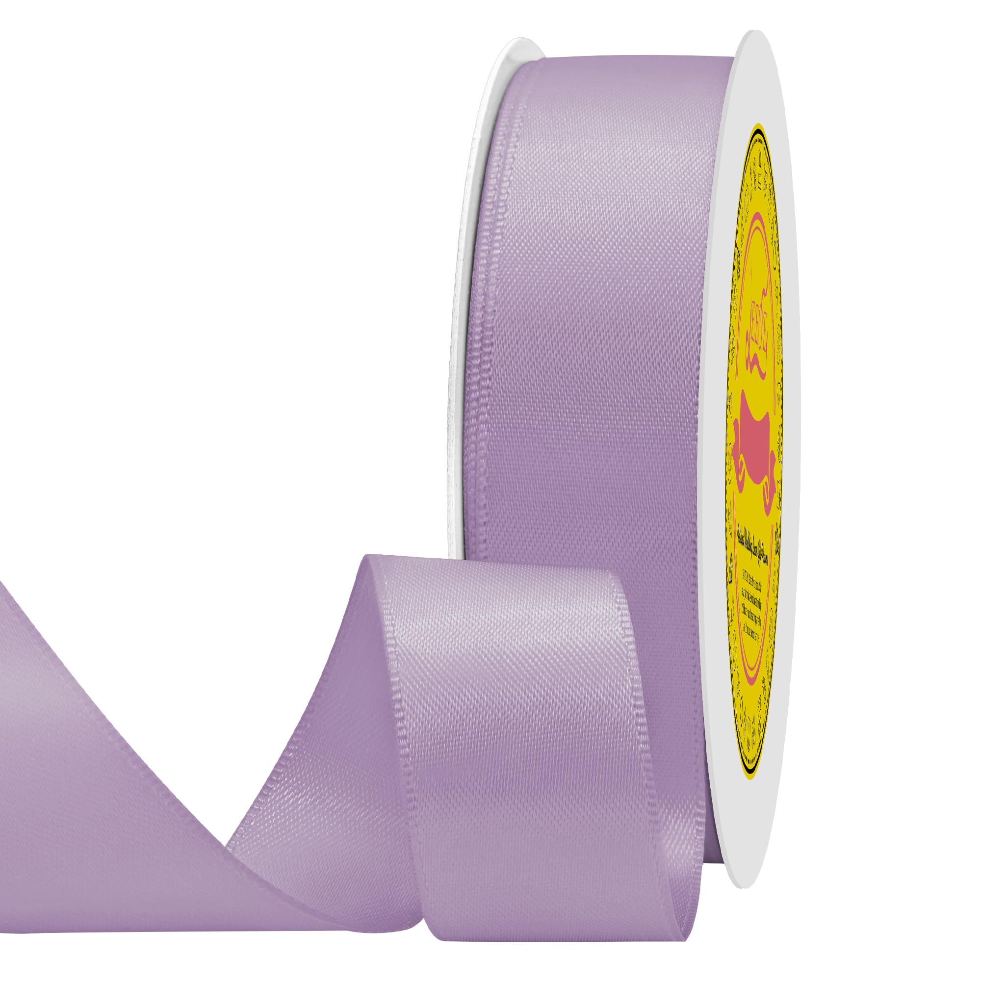 Double Face Dusty Purple Satin Ribbon 7/8 inch X 25 Yards Polyester Dusty Purple Ribbon for Gift Wrapping Very Suitable for Weddings Party Hair Bow Invitation Decorations and More