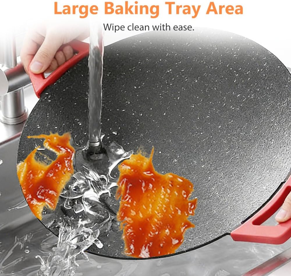 Smokeless Indoor Electric Grill Multi functional Korean Electric Indoor Grill, Compact Versatile Cooking for Steaks, Pancakes, and BBQ (40CM/15.74inch)