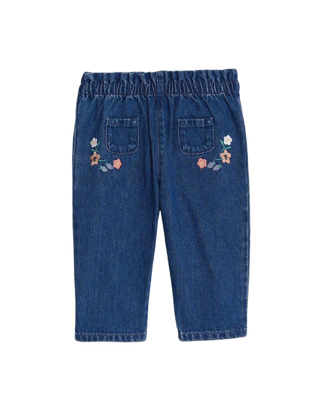 Marks & Spencer Baby Girl's Regular Jeans (T782140AMED Blue Denim_MED - Image 2 thumbnail