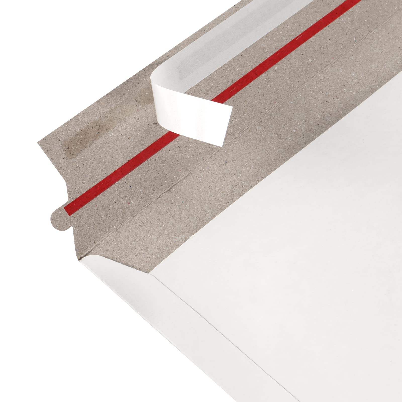 100 Buste Cartone Rigide Autosigillanti 177x227mm - Per Spedizioni, Documenti E Foto - Foto 3