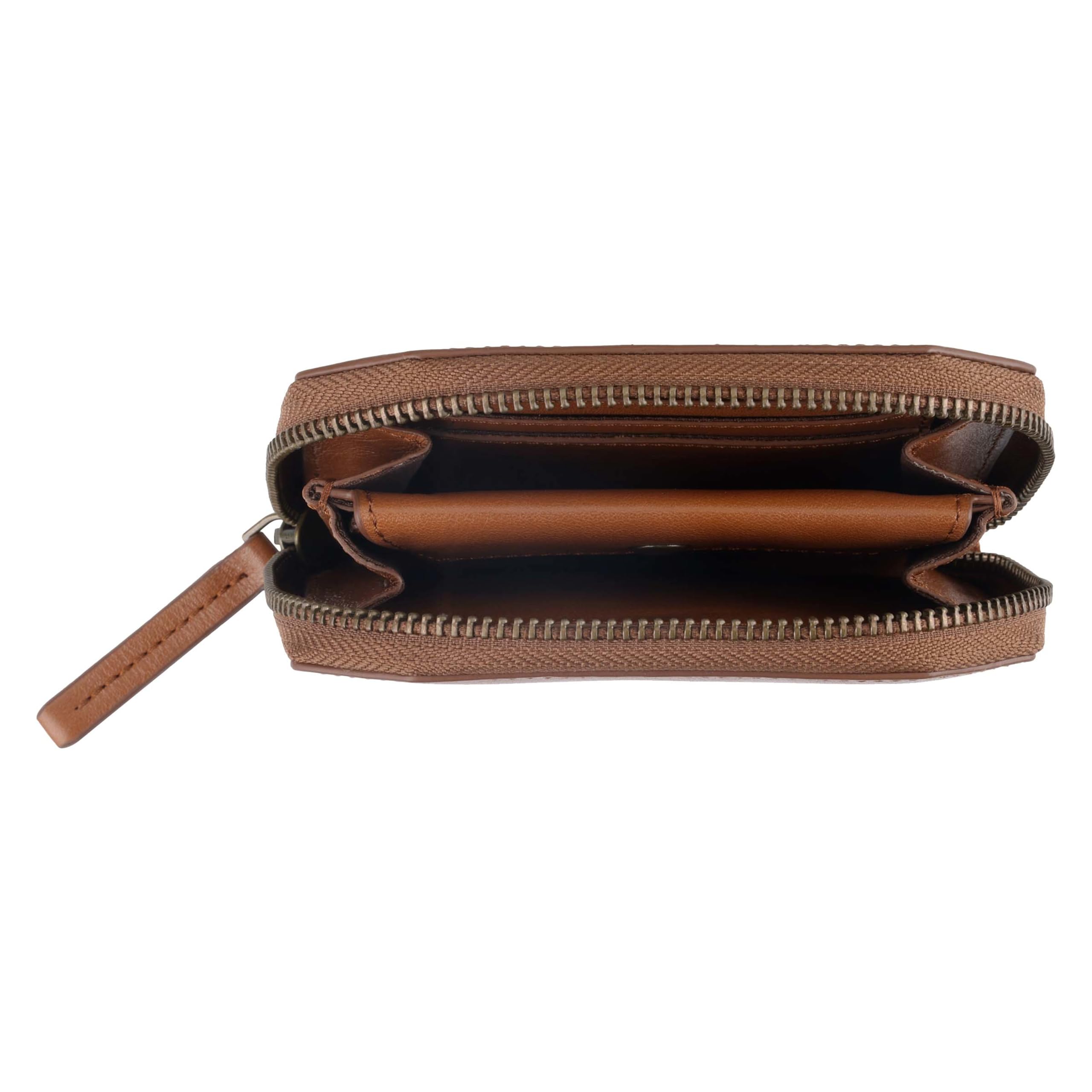 Carhartt Carteras Casuales de Cuero de Grano Completo para Mujer, múltiples Compartimentos para Tarjetas y Dinero en Efectivo para un fácil Acceso