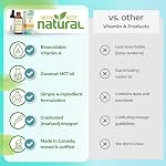 Des gouttes de vitamine A 10000 IU - Palmitate de rétinyl liquide avec noix de coco MCT Huile végane micellisée VIT Un supplément pour la peau et l'acné