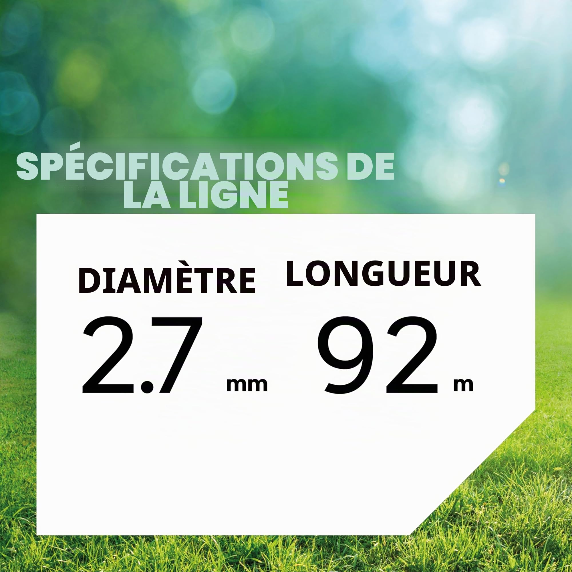Fil de débroussailleuse Oregon Jaune Étoile 2.7mm, Coupe Herbes Hautes, Mauvaises Herbes, végétation Dense, Fil Nylon Haute résistance, Compatible avec modèles Standards, 2.7mm x 92m (69-432-Y)