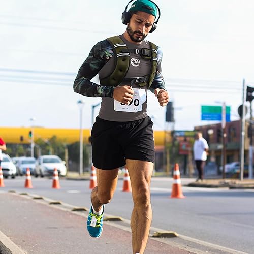 Miniatura 4 de VIVITORY Chaleco con peso, equipo de entrenamiento, chaleco de peso corporal de 11 libras18 libras para hombres, mujeres, entrenamiento de fuerza,