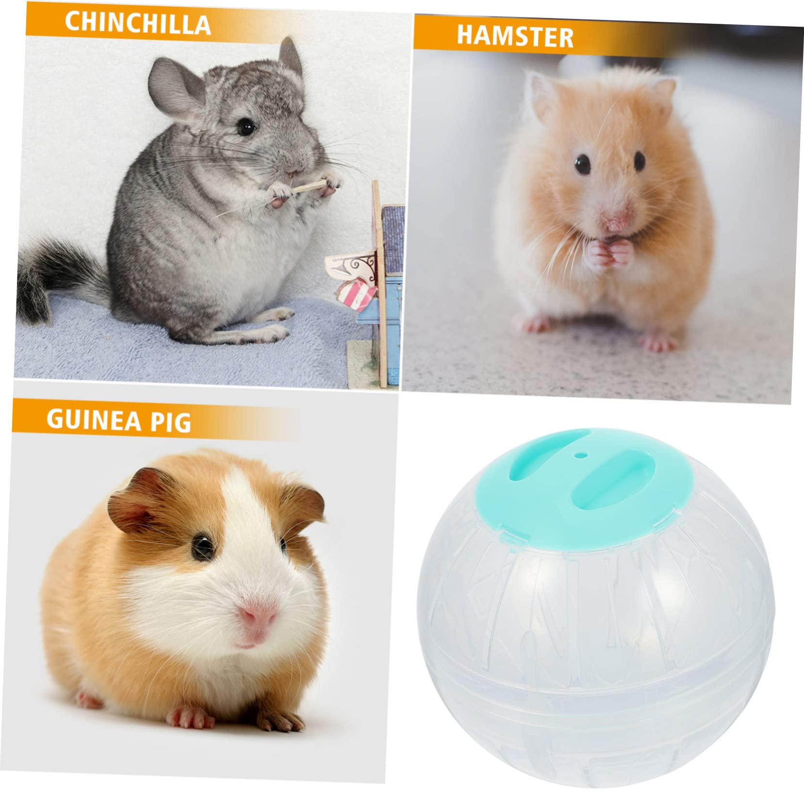 COLLBATH 4stücke Hamsterball Große Transparente Laufkugeln Für Hamster Nager-Spielzeug Bewegung Und Spaß Für Zwerghamster Und Andere Kleintiere