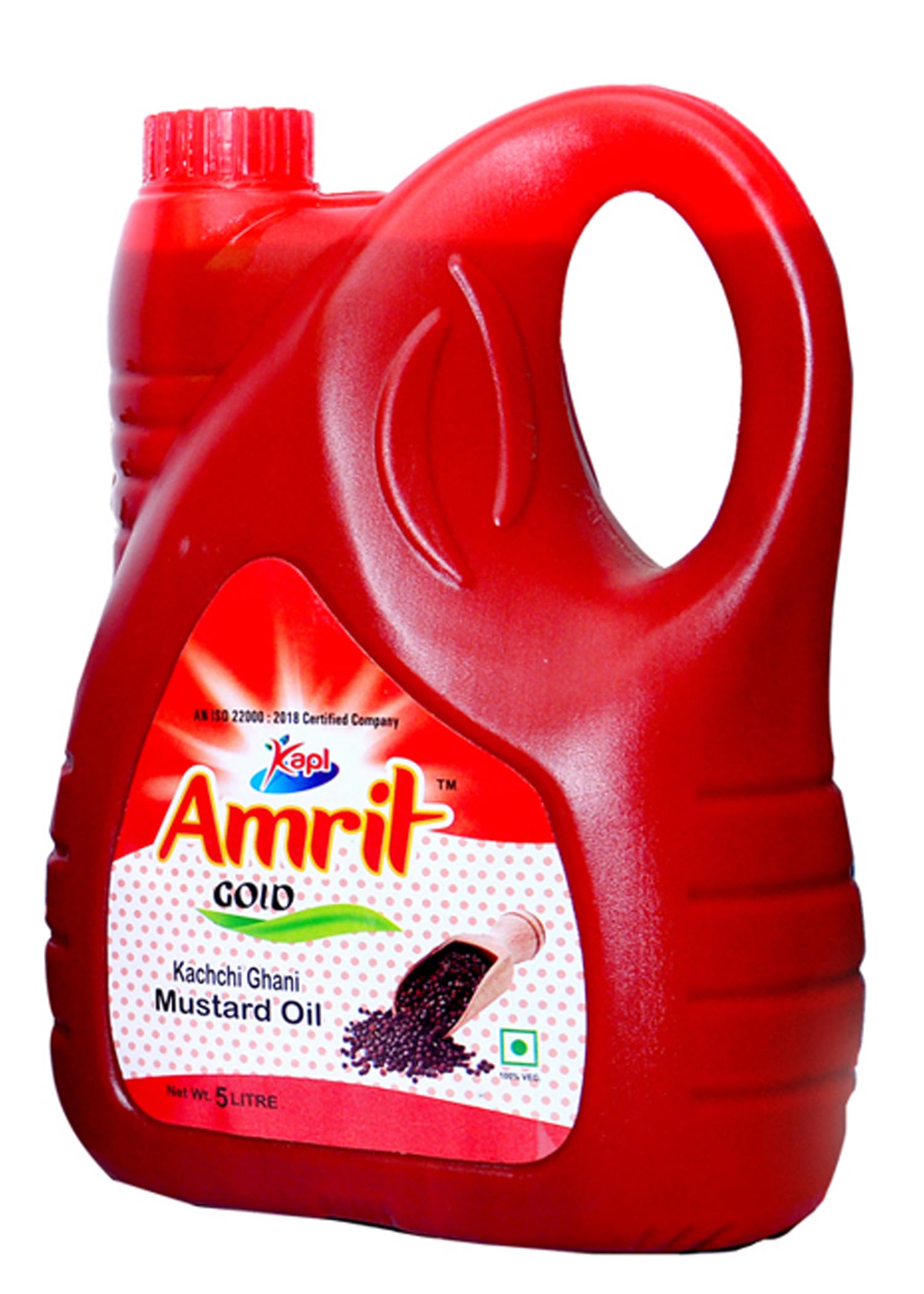 Amrit Gold Kachi Ghani Mustard Organic Chemical Free Healthy Cold Pressed Edible Oil (5 Litre) for Cooking Food, Home, Cafe, Restaurant, and Hotel | Sarso Tel Rich in Antioxidant, Immunity Booster & Boost Appetite (B0D1CM3H3Q) Amazon Price History, Amazon Price Tracker