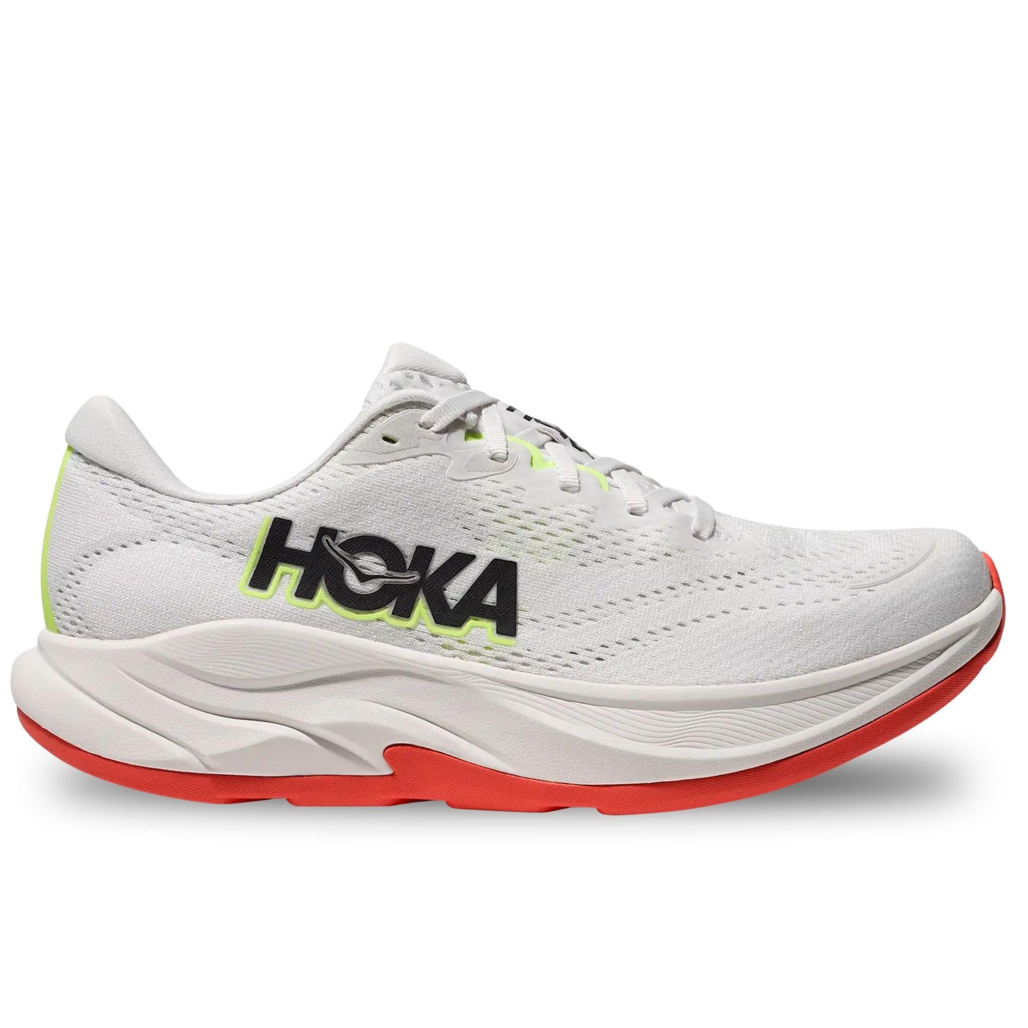 HOKA Rincon 4 Scarpe da Running Donna, Bianco/Nero/Rosso - 1155131-FYZ