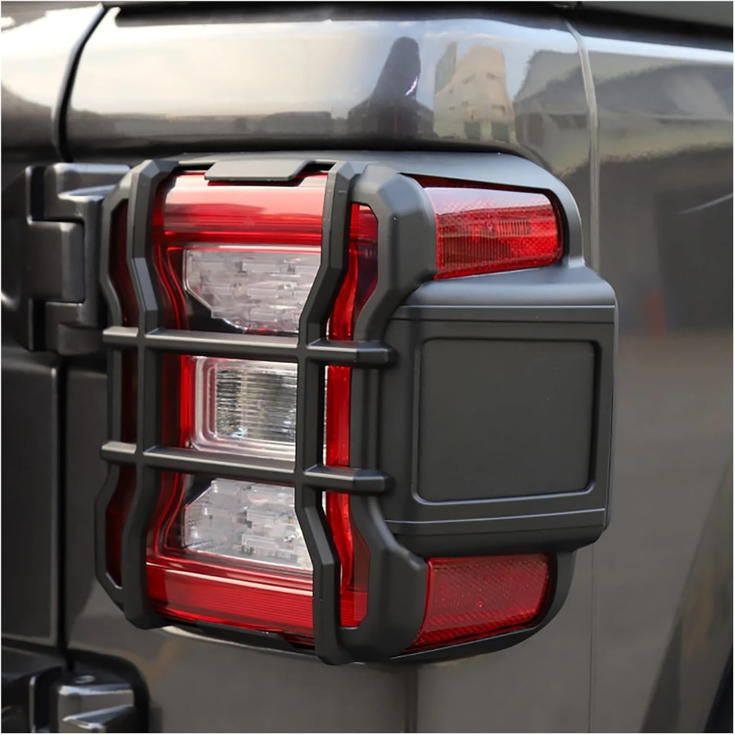 Front Headlight/Rear Tail Light Shell Guard Cover Hood Frame Protection Compatible For Jeep Wrangler JL/Gladiator JT 2018-2022(For Tail light)
