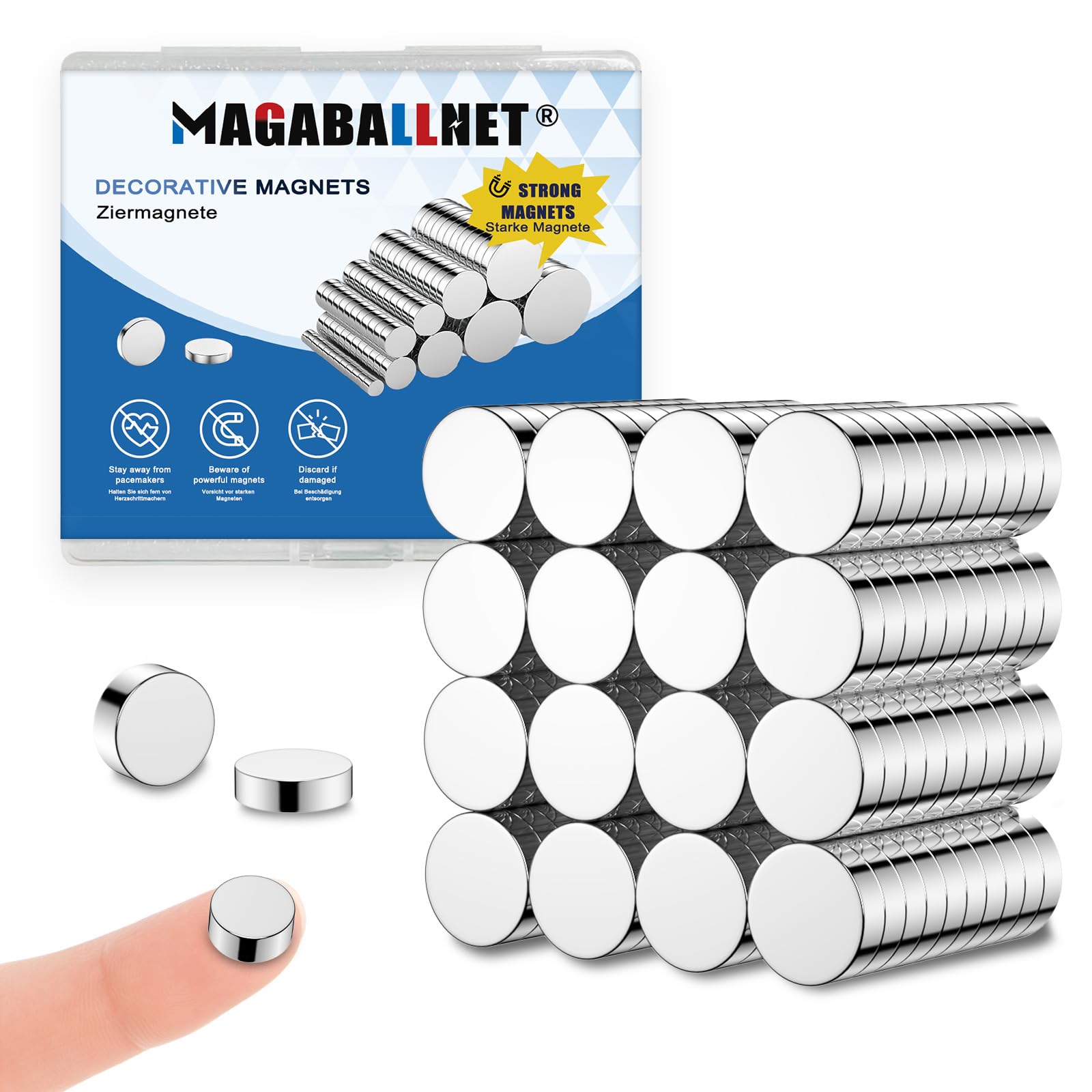 65 Pack 10×2mm Strong Magnets, Neodymium Magnet, Small Magnets for Crafts, Refrigerator, Whiteboard, DIY, Office, Door, 3D Printer — Amazon image 21
