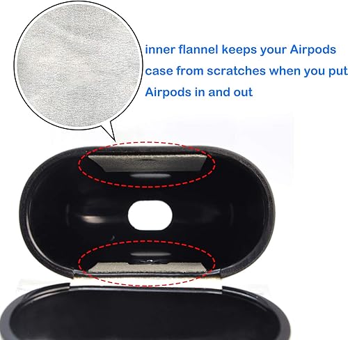 Miniatura 6 de Tekcoo Funda para AirPods, LED frontal visible Funda de accesorios para AirPods compatible con Apple Airpods 1 y AirPods 2, interior de plástico de