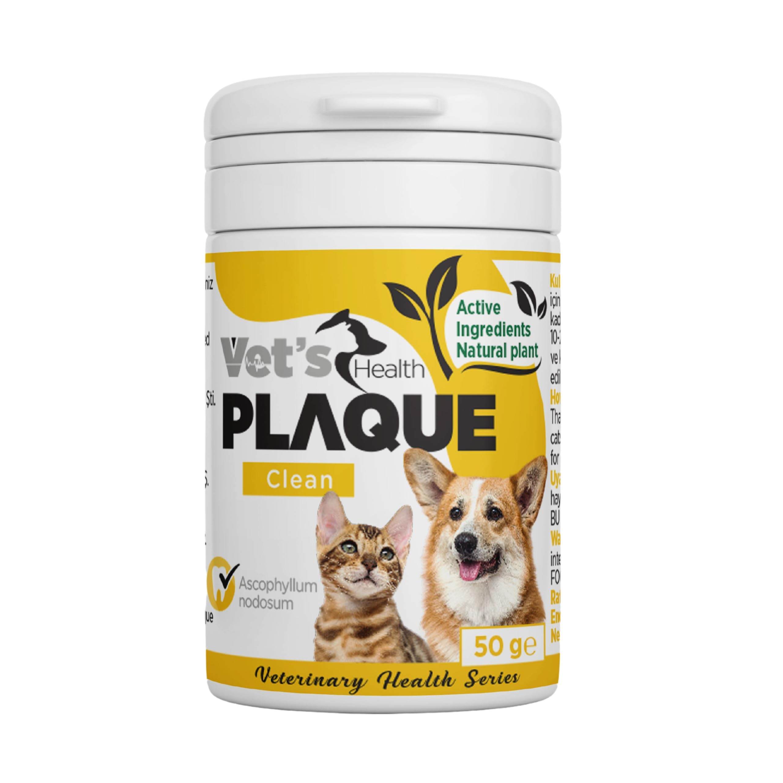 Plaqueclean Kedi Ve Köpekler Için Diş Taşı, Tartar Ve Plak Giderici Ağız Ve Diş Bakım Ürünü 50g
