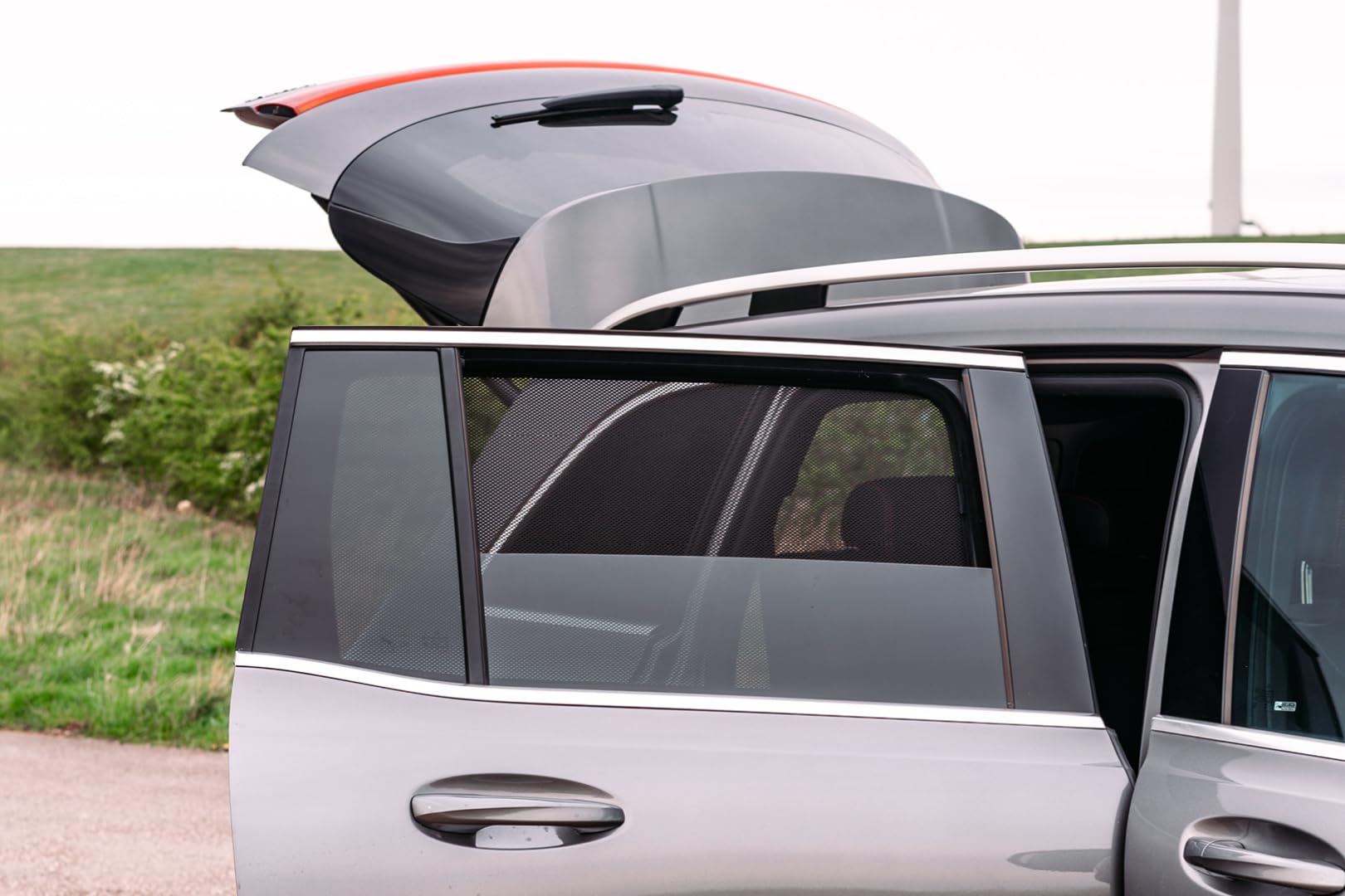 CAR SHADES Juego Compatible con Mercedes GLB (X247) 2019- & EQB (X243) 2021- (6-Partes) cortinillas Parasol a Medida