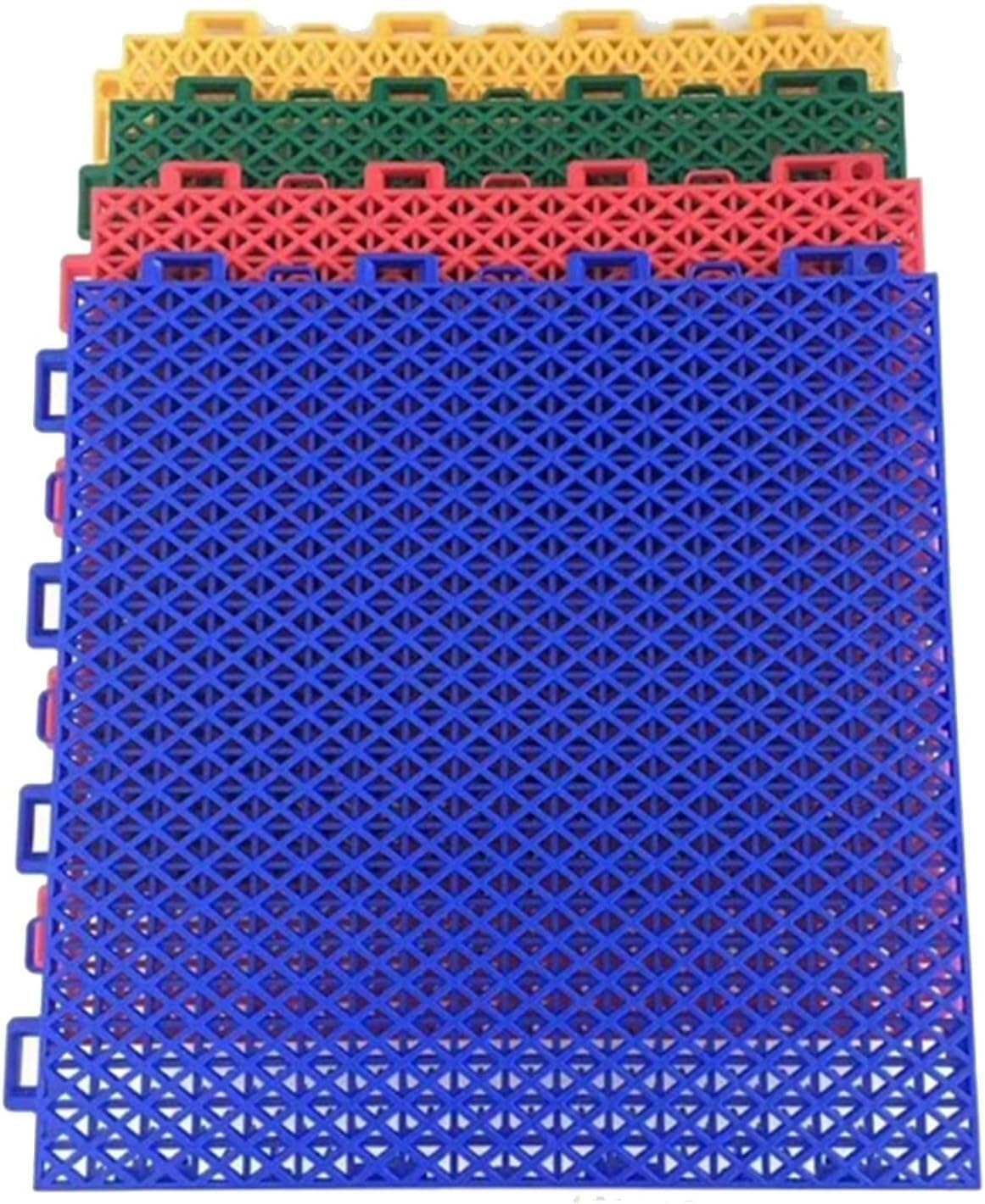 Pisos coloridos resistentes y faciles de limpiar tapetes de plastico modulares verdes
